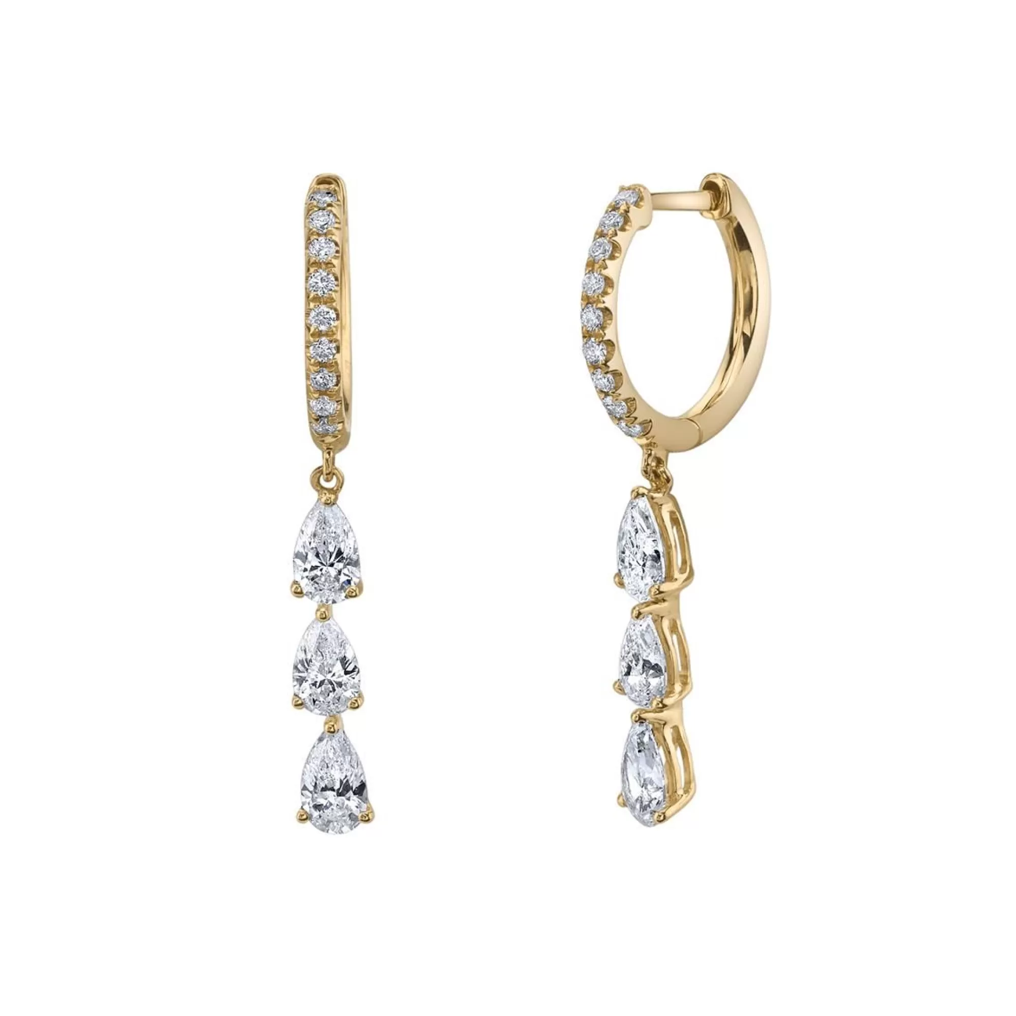 Anita Ko 18K Huggie And Pear Diamond Drop Earrings Online