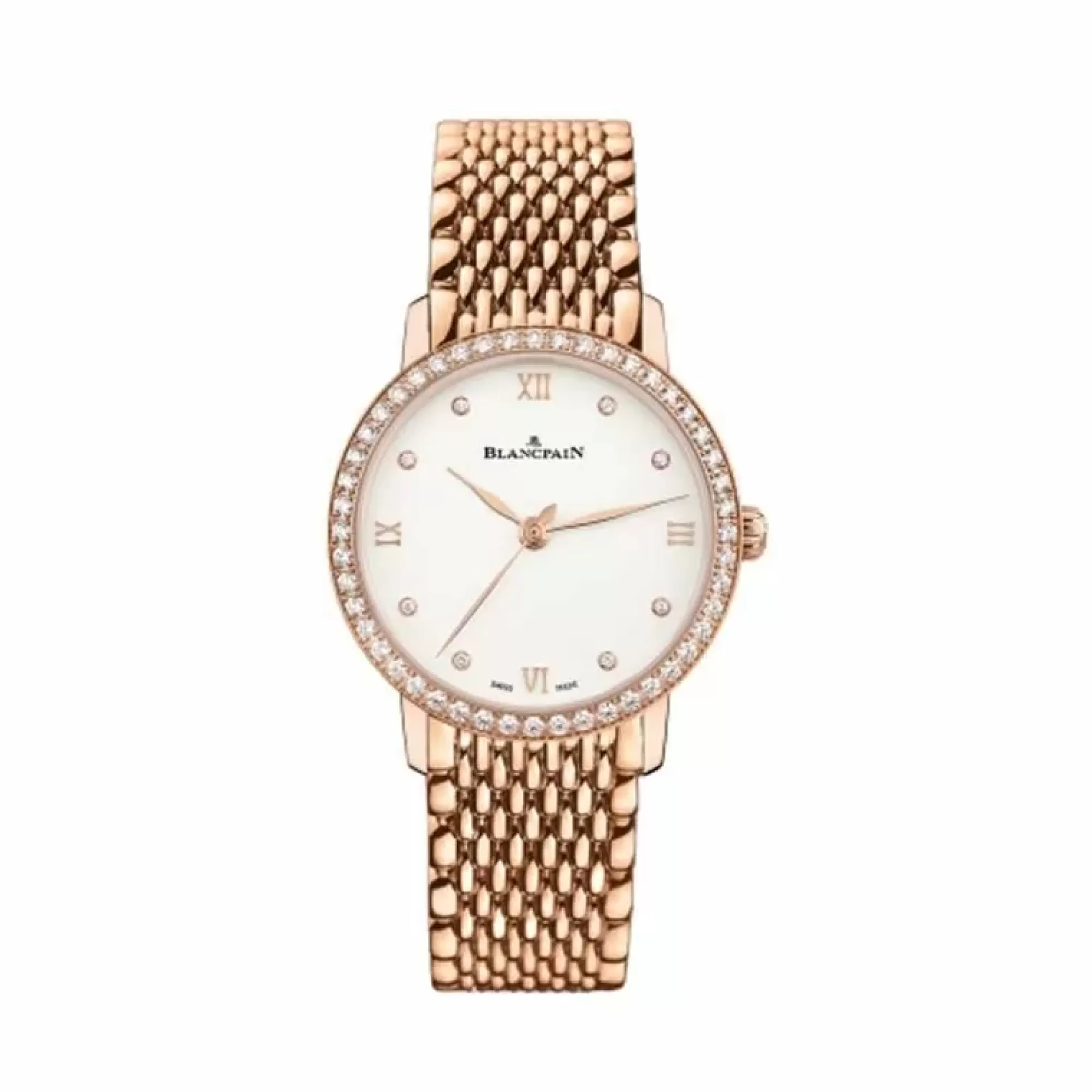 Blancpain Ultraslim 18K Rose Gold Diamond Bezel 29Mm Automatic Store