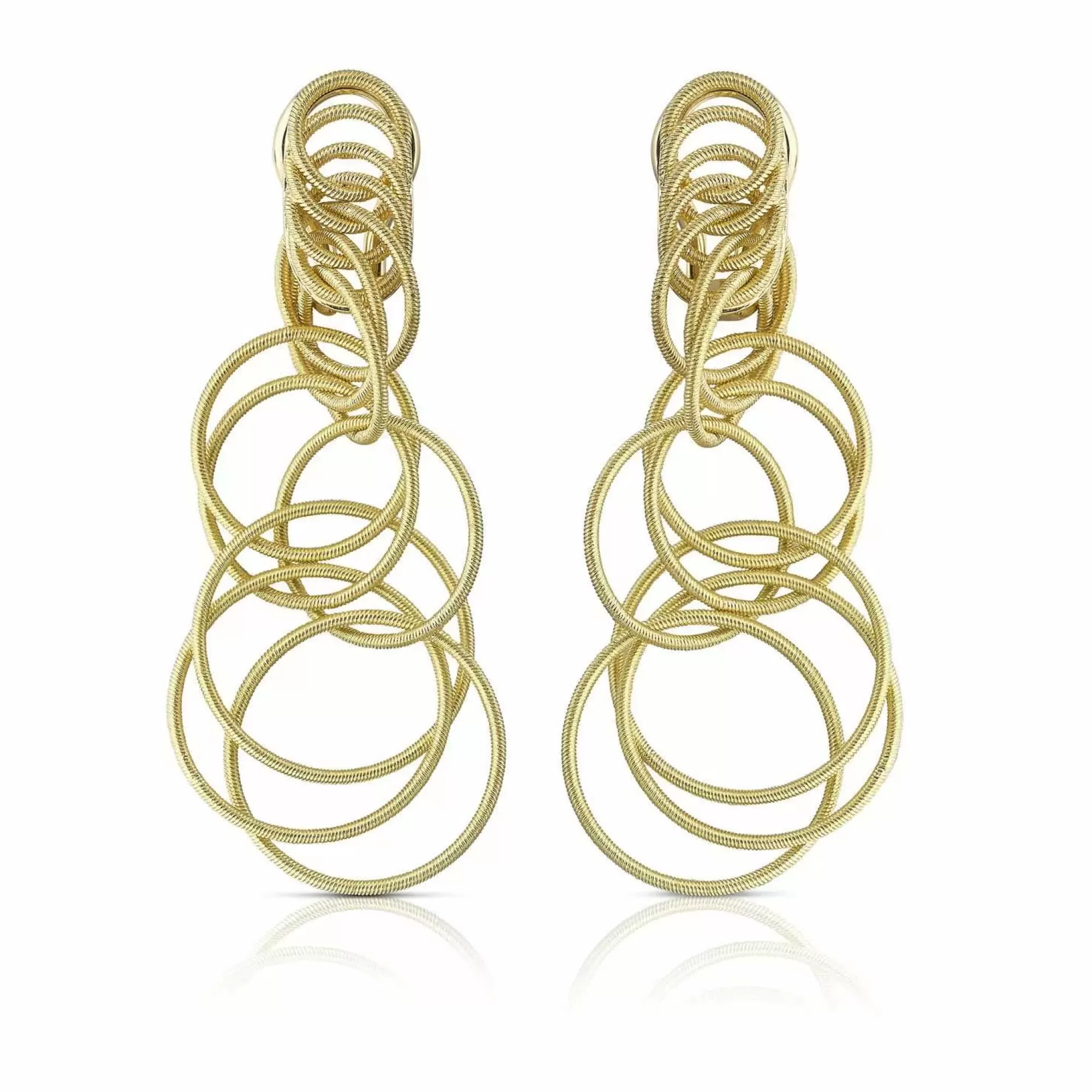 Buccellati Hawaii 18K Circle Drop Earrings Discount