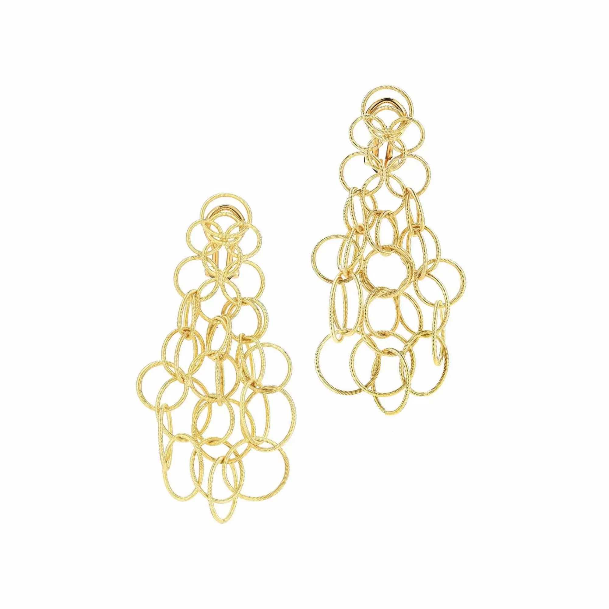 Buccellati Hawaii Yellow Gold Pendant Drop Earrings Shop