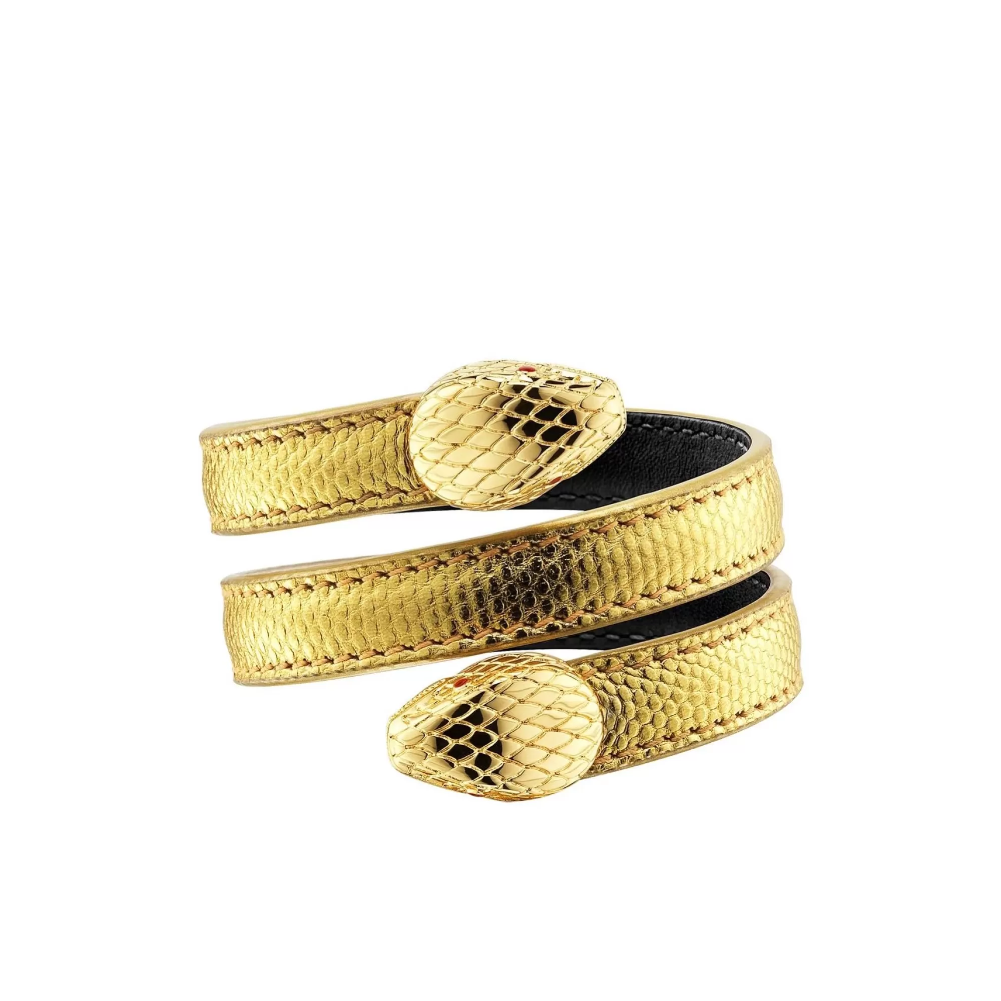 Bvlgari Cleopatra Gold Molton Karung Double Wrap Bracelet Small Size Flash Sale