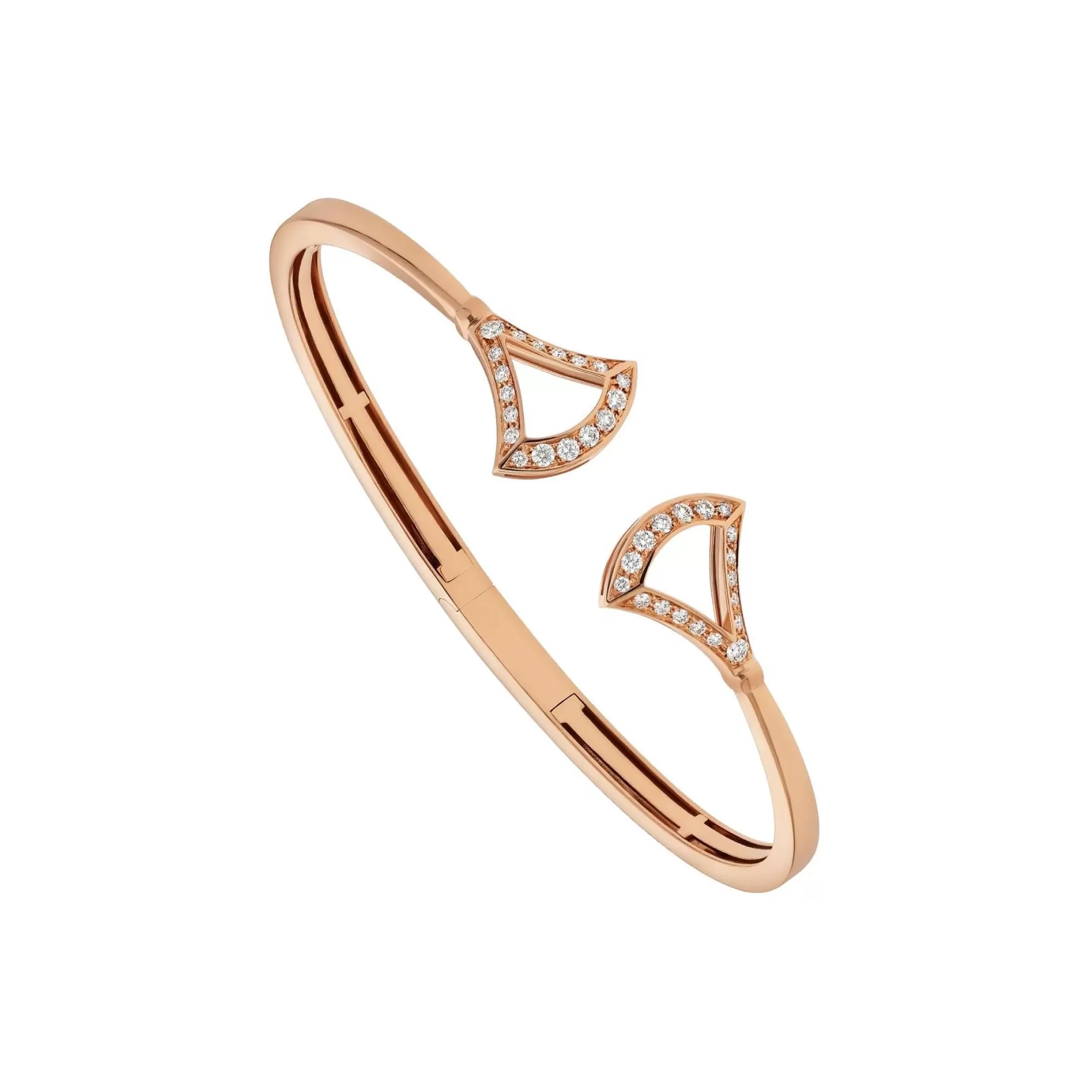 Bvlgari Diva's Dream 18K Rose Gold Diamond Cuff Bracelet Best