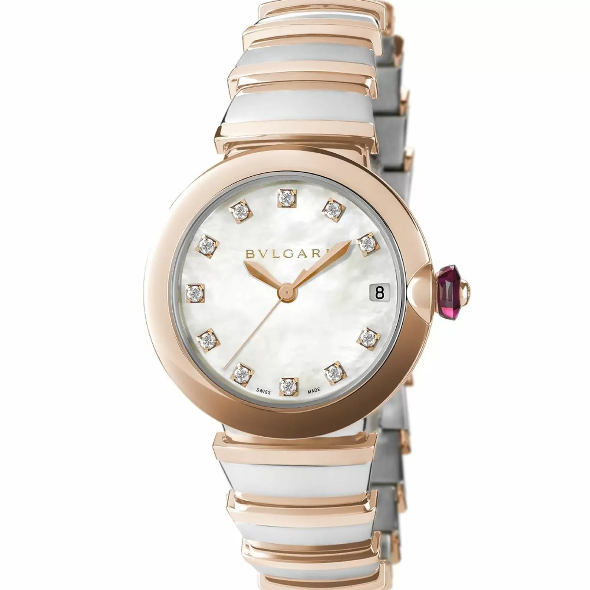 Bvlgari Lvcea Two Tone Diamond Watch Shop