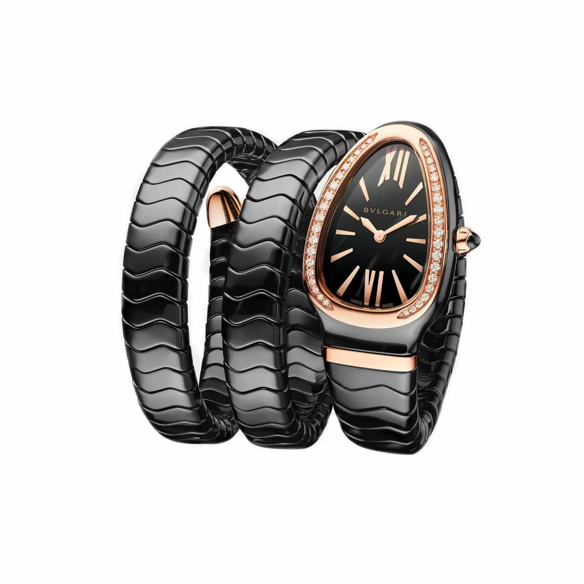 Bvlgari Serpenti Spiga Rose Gold Diamond Watch Store