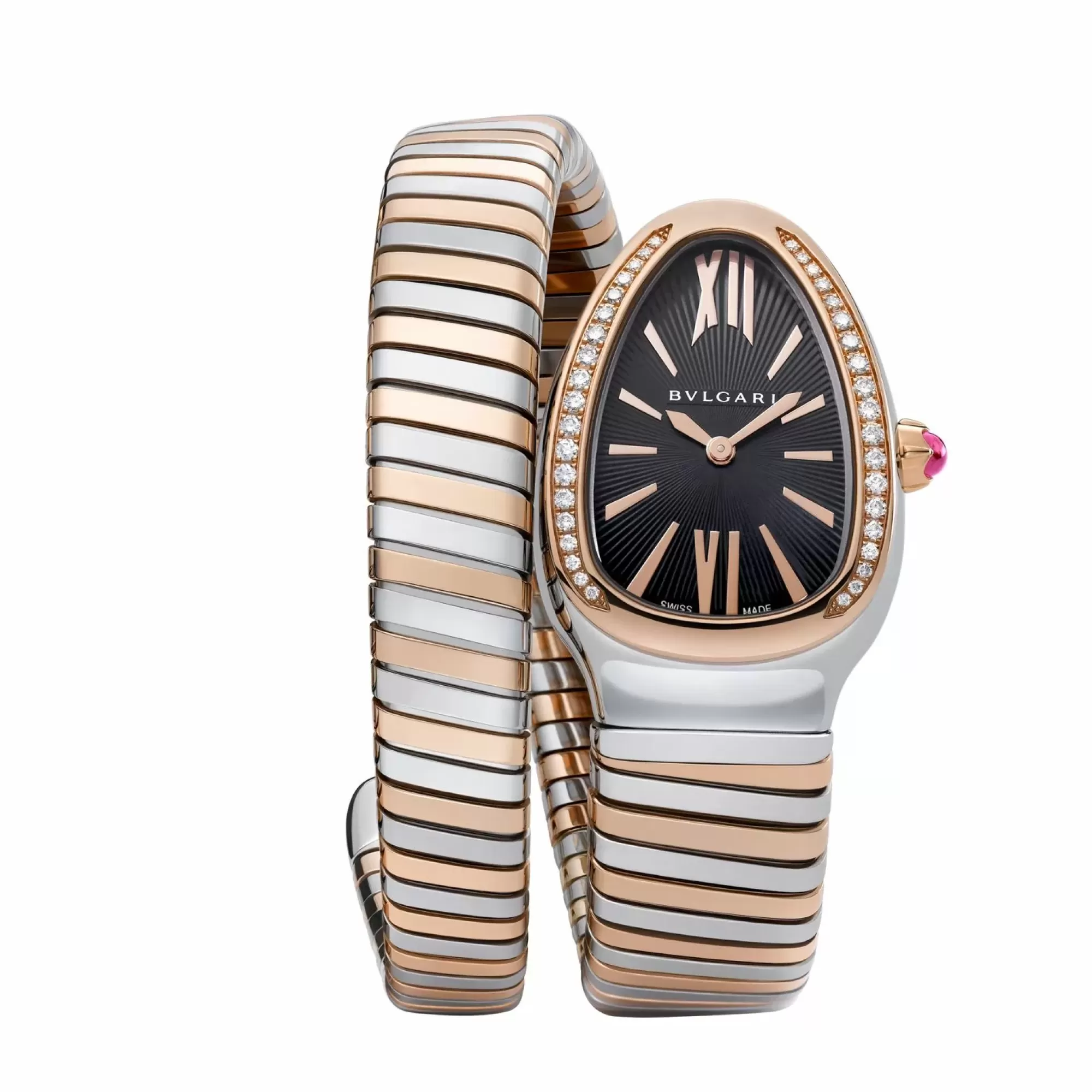 Bvlgari Serpenti Tubogas Diamond Two Tone Watch Flash Sale