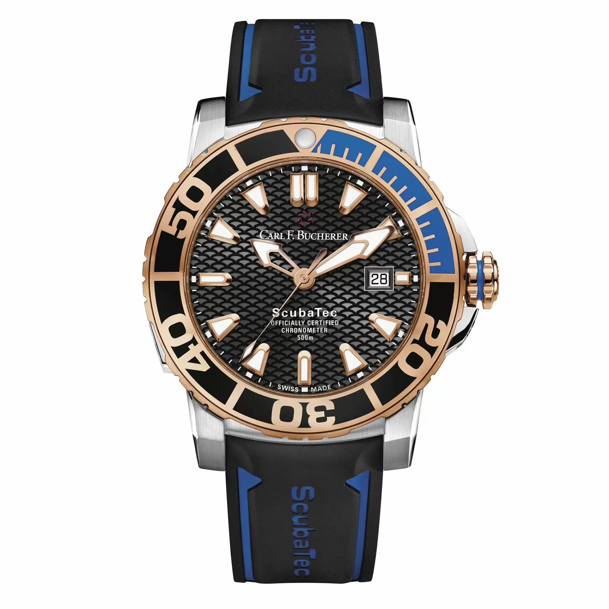 Carl F. Bucherer 44.6Mm Two Tone Black Patravi Scubatec Online