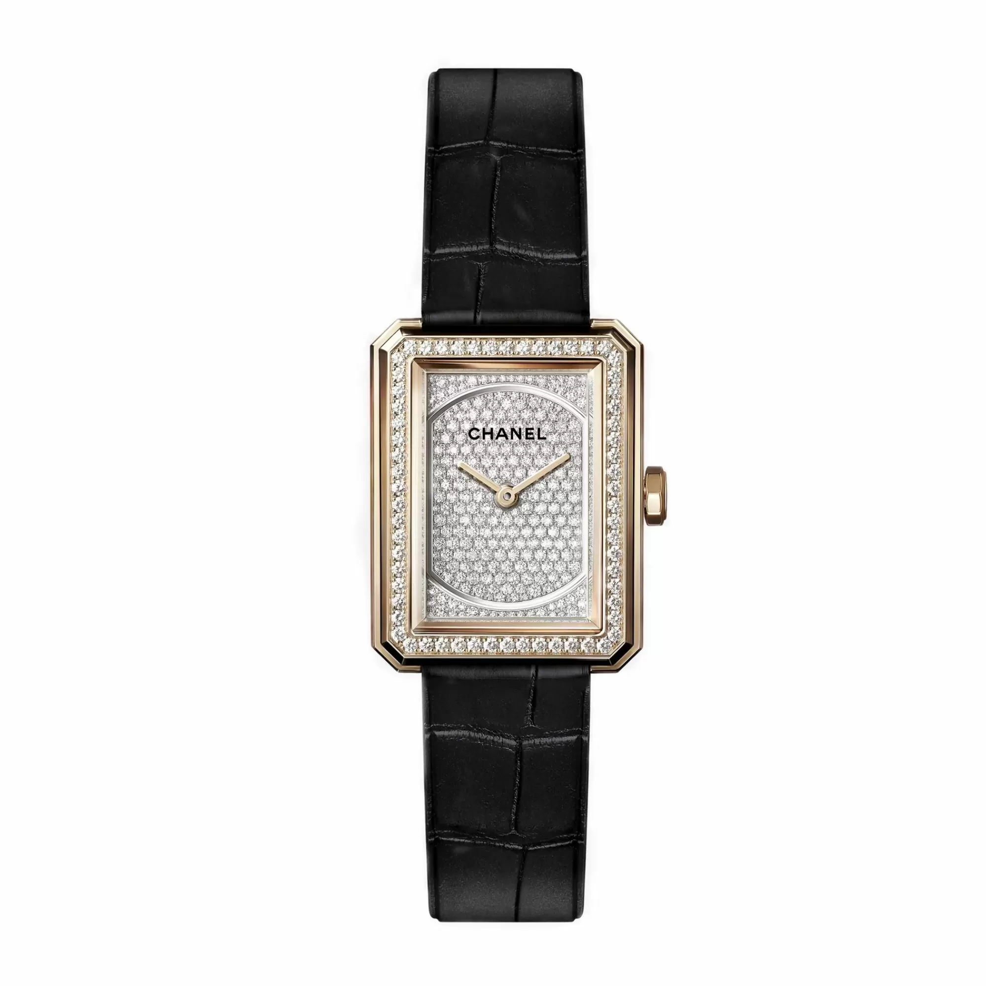 Chanel Boy Friend Beige Gold Diamond Watch Fashion