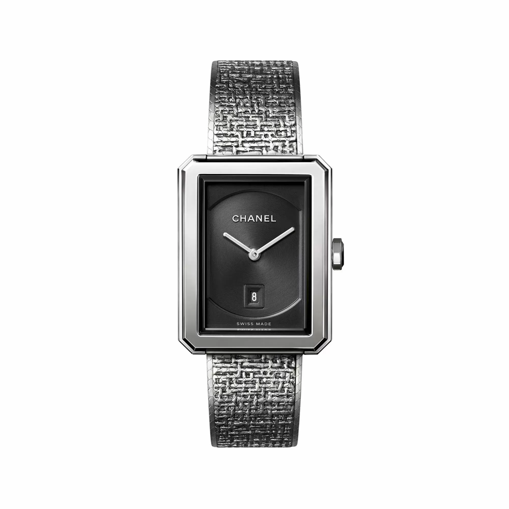 Chanel Boy Friend Tweed Medium Steel Watch Best Sale