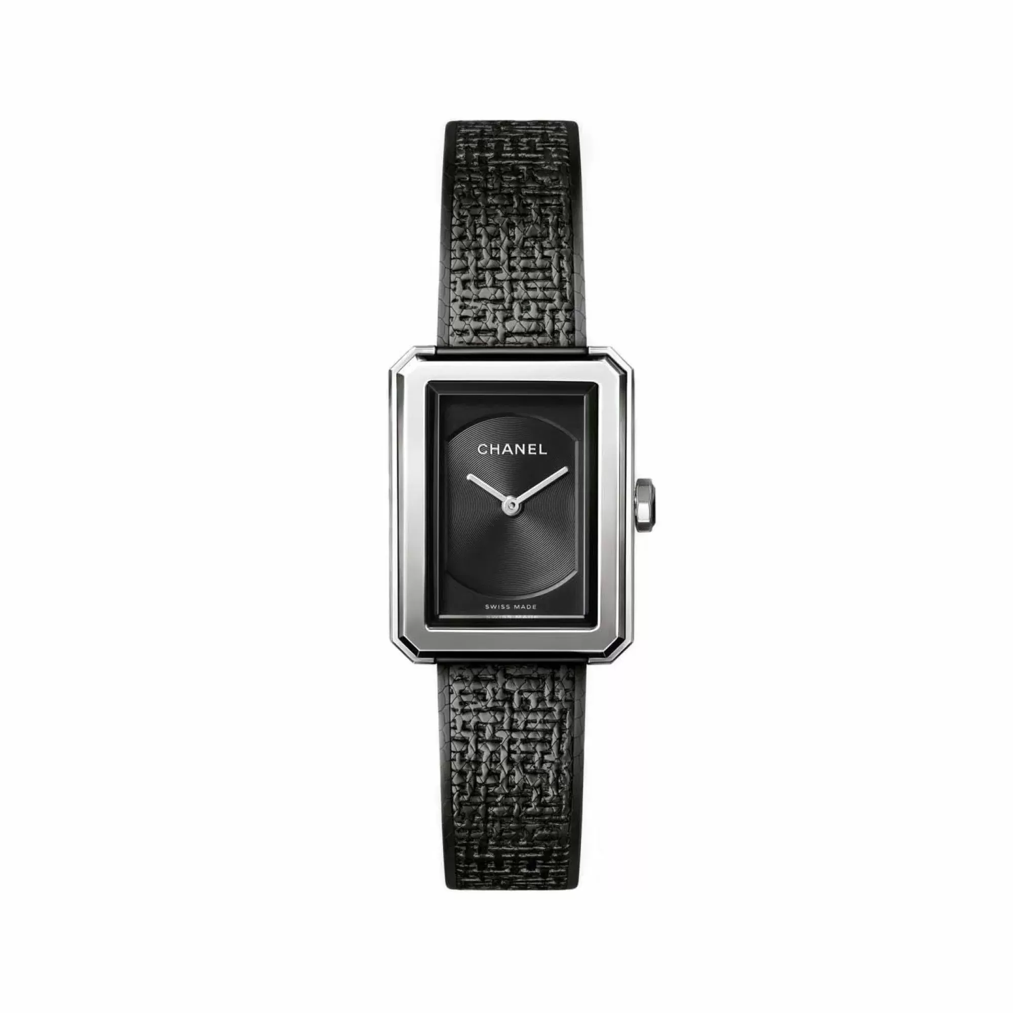 Chanel Boy Friend Tweed Stainless Steel Medium Watch Cheap