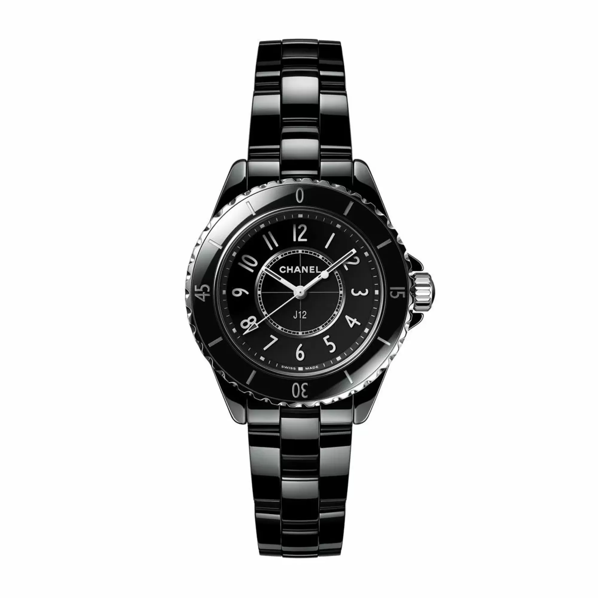 Chanel J12 Quartz 33Mm Black Ceramic Ladies Watch Best