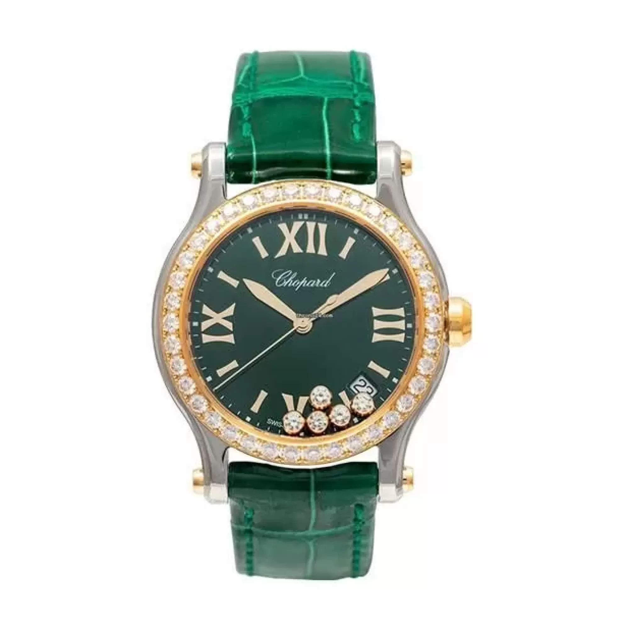 Chopard Happy Sport 36Mm Stainless Steel Rose Gold And Diamonds Best