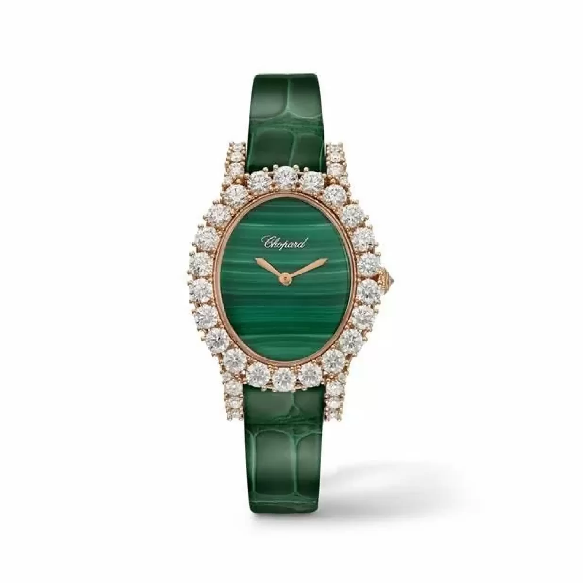 Chopard L'Heure Du Diamant Oval Small Rose Gold And Diamond Outlet
