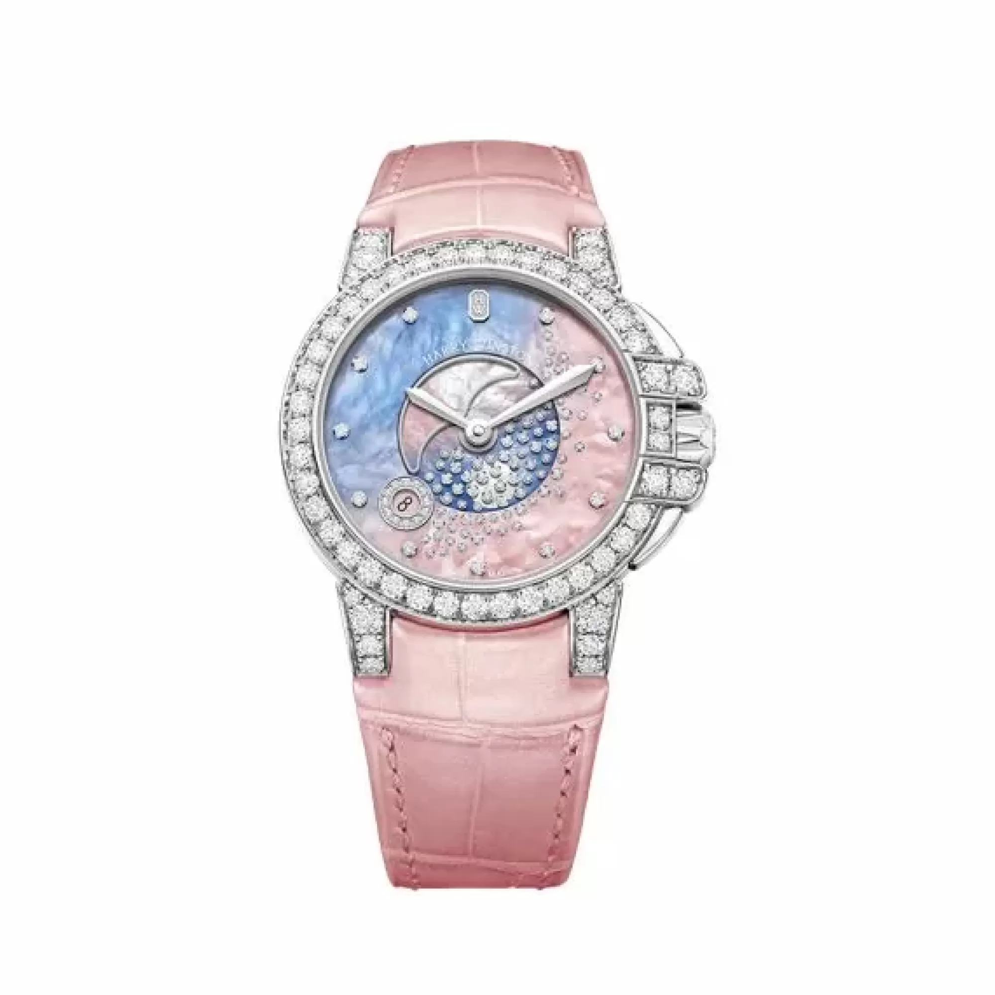 Harry Winston 18K White Gold Ocean Moon Phase 36Mm Watch Cheap