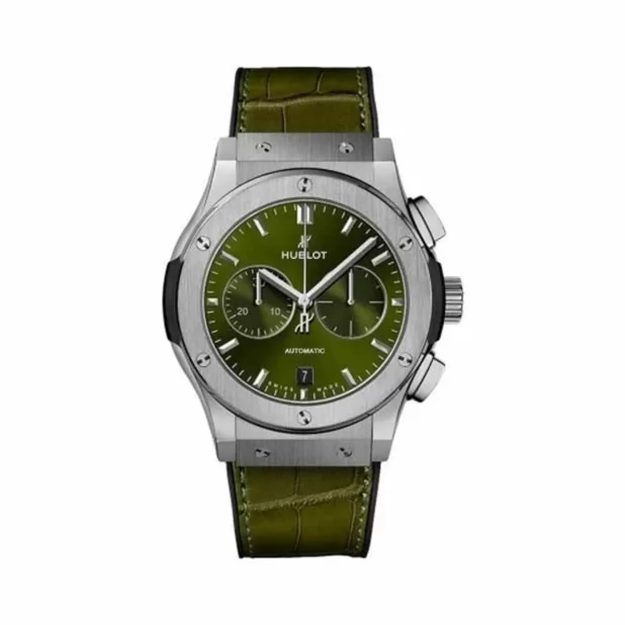 Hublot Classic Fusion Chronograph Titanium Green Discount