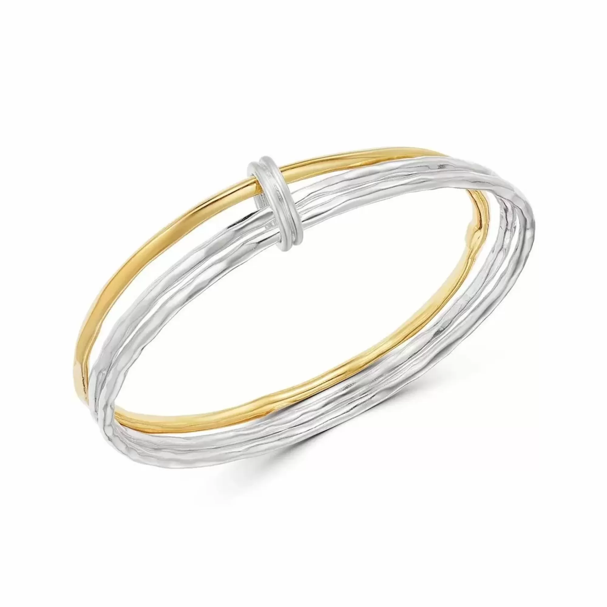 Ippolita Chimera 18K And Sterling Silver Mixed Texture Bangle Best Sale