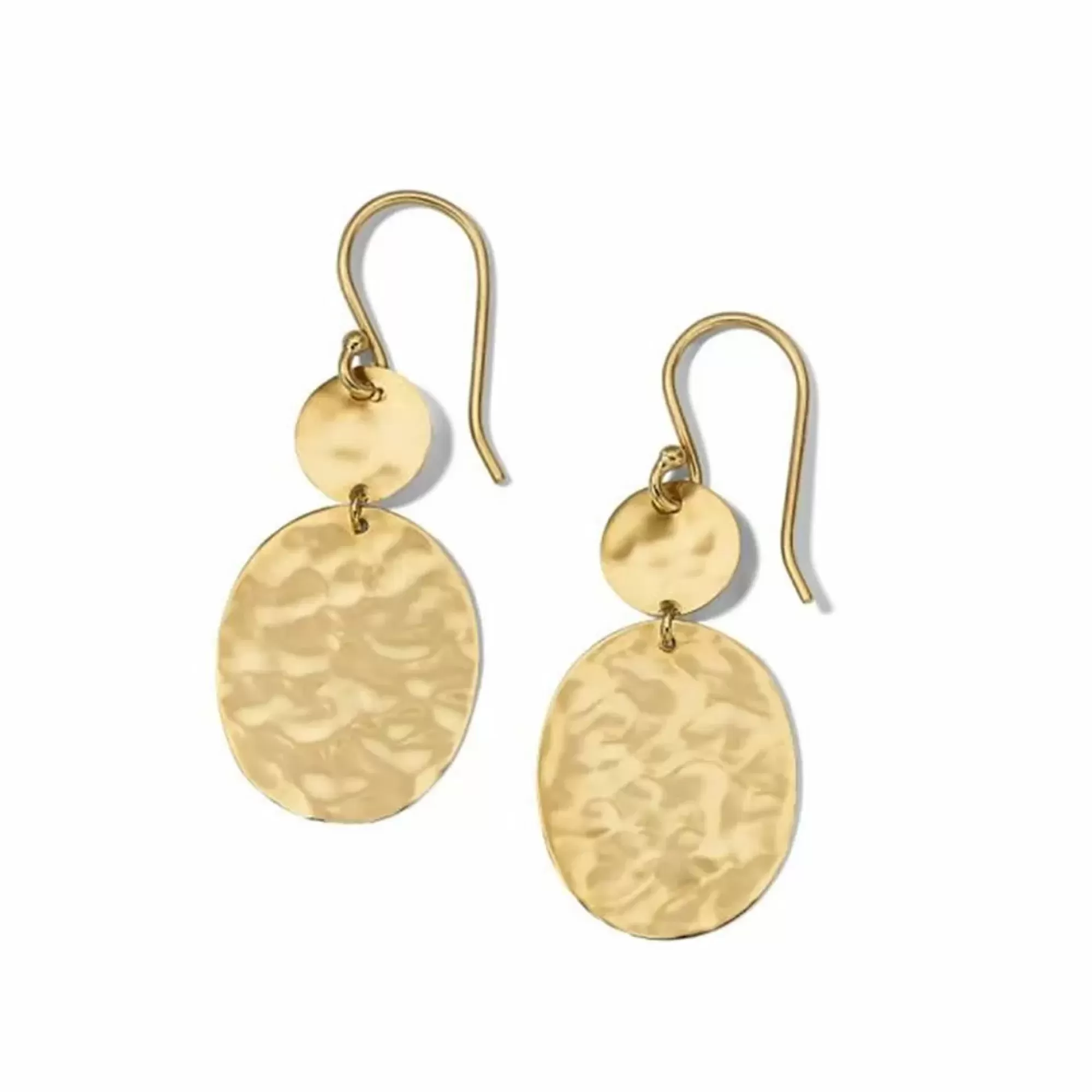 Ippolita Classico 18K Yellow Gold Crinkle Snowman Drop Earrings Shop