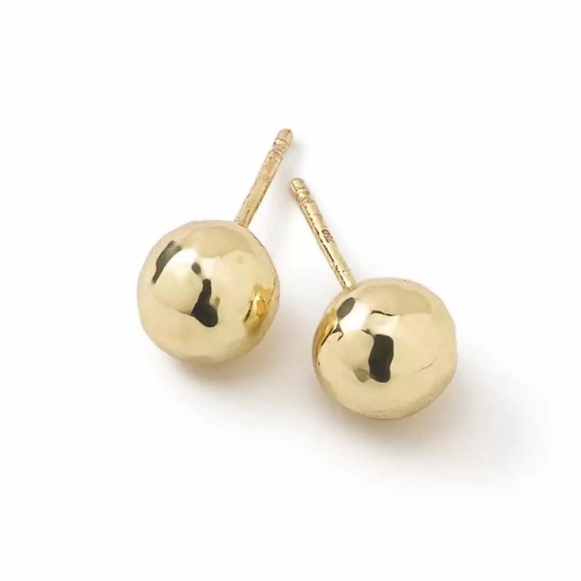 Ippolita Classico 18K Yellow Gold Hammered Ball Stud Earrings Outlet