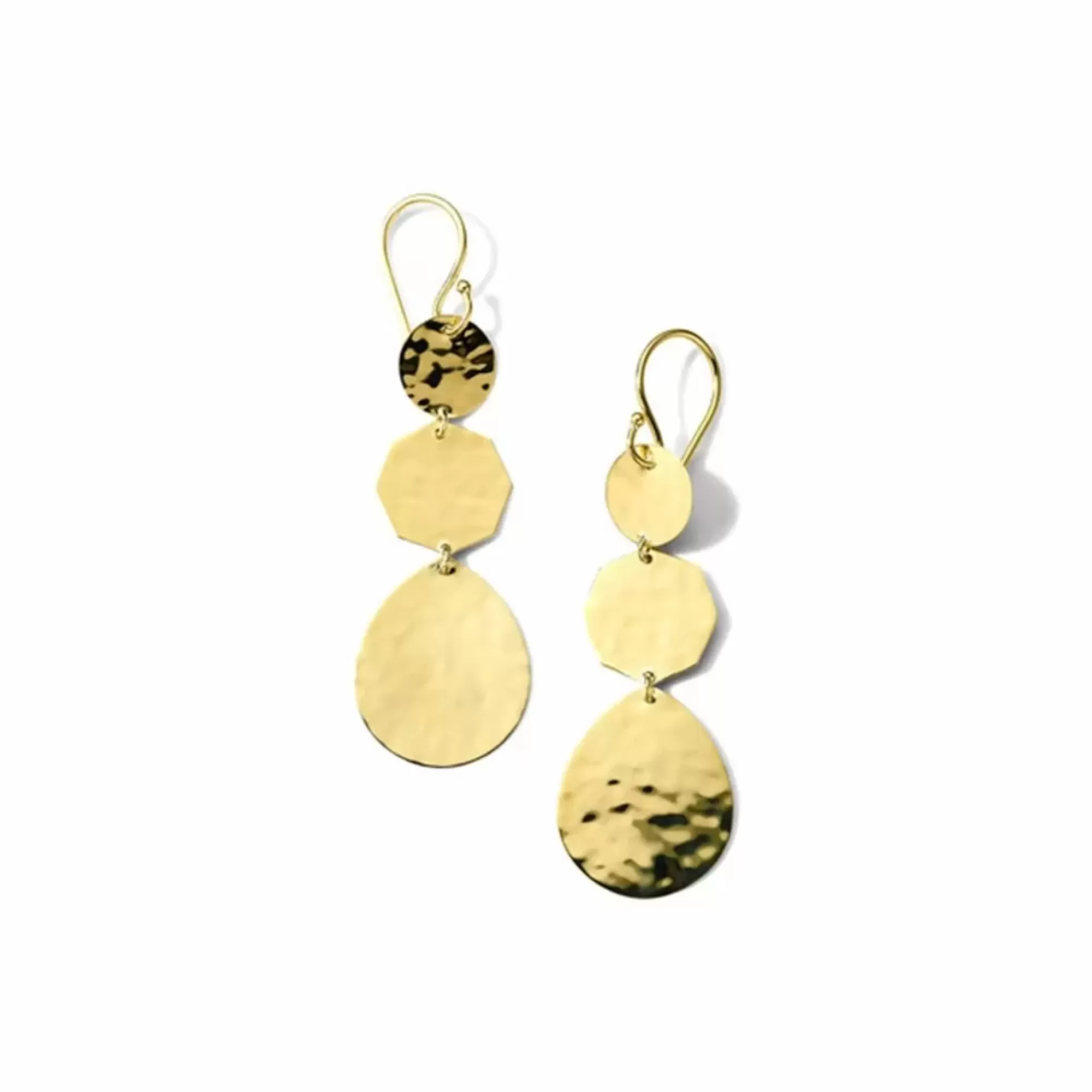Ippolita Classico Crinkle Crazy 8's 18K Yellow Gold Drop Earrings Outlet