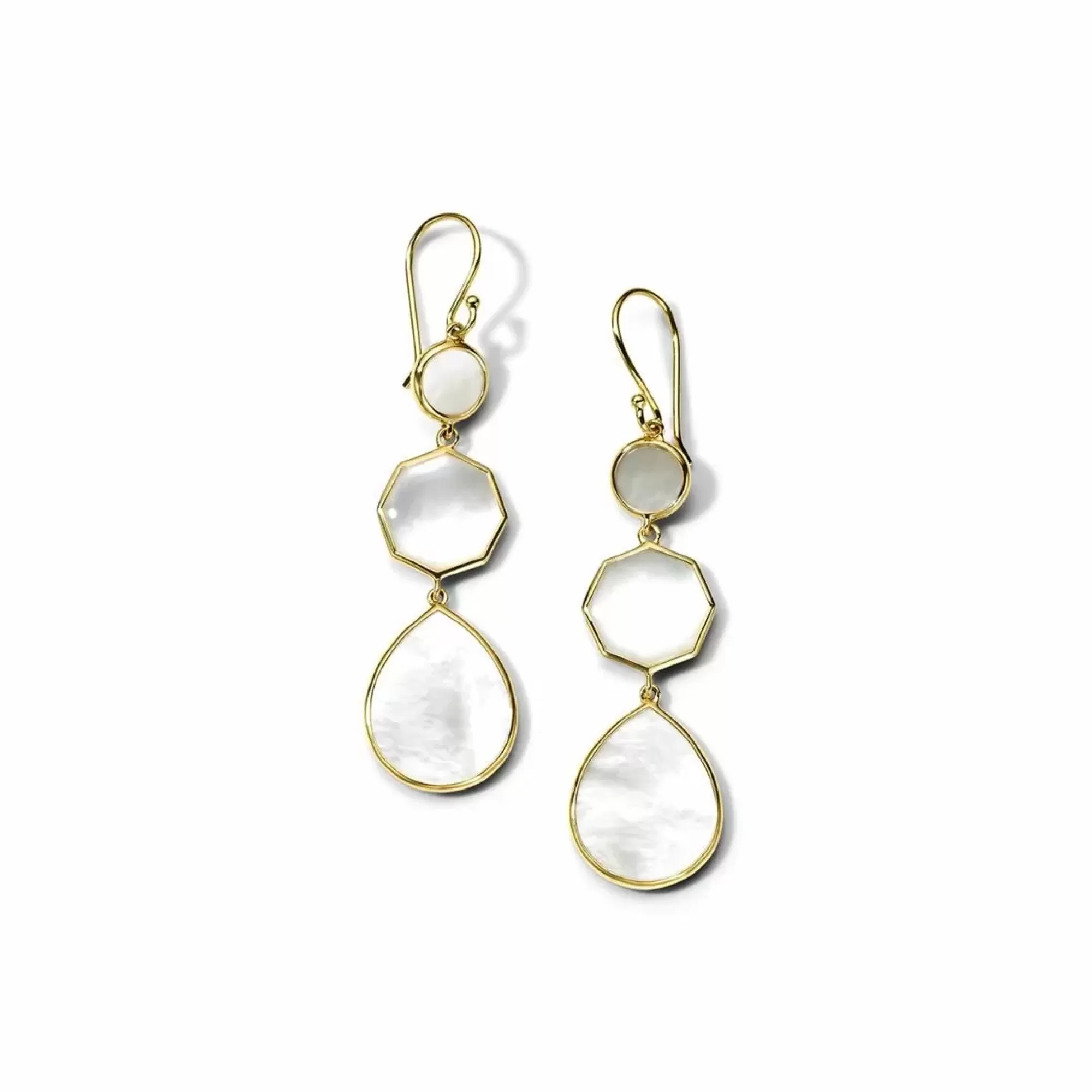 Ippolita Small Crazy 8's 18K Yellow Gold Mother Of Pearl Drop Earrings Sale