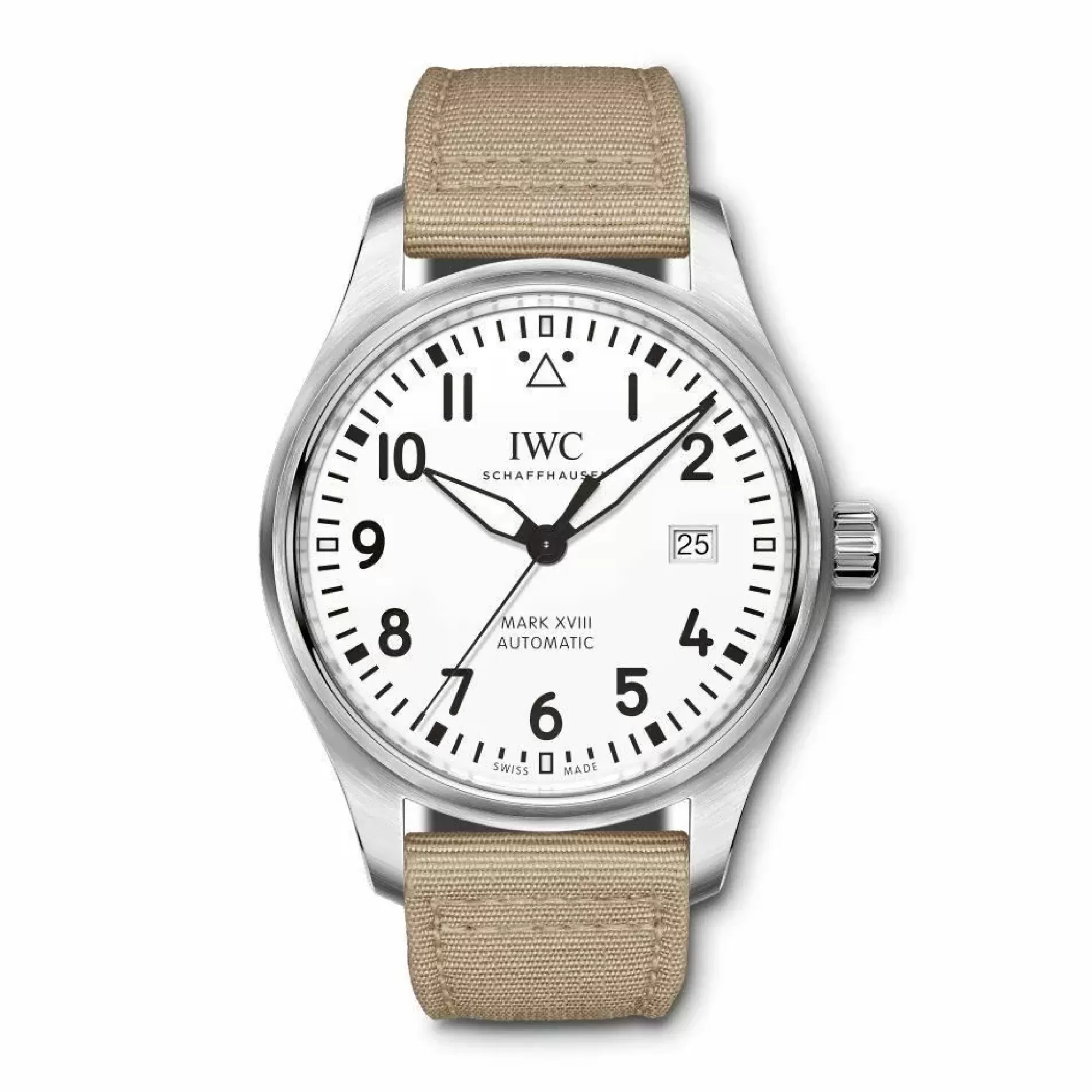 IWC Schaffhausen Pilot's Watch Mark Xviii Beige Strap Best