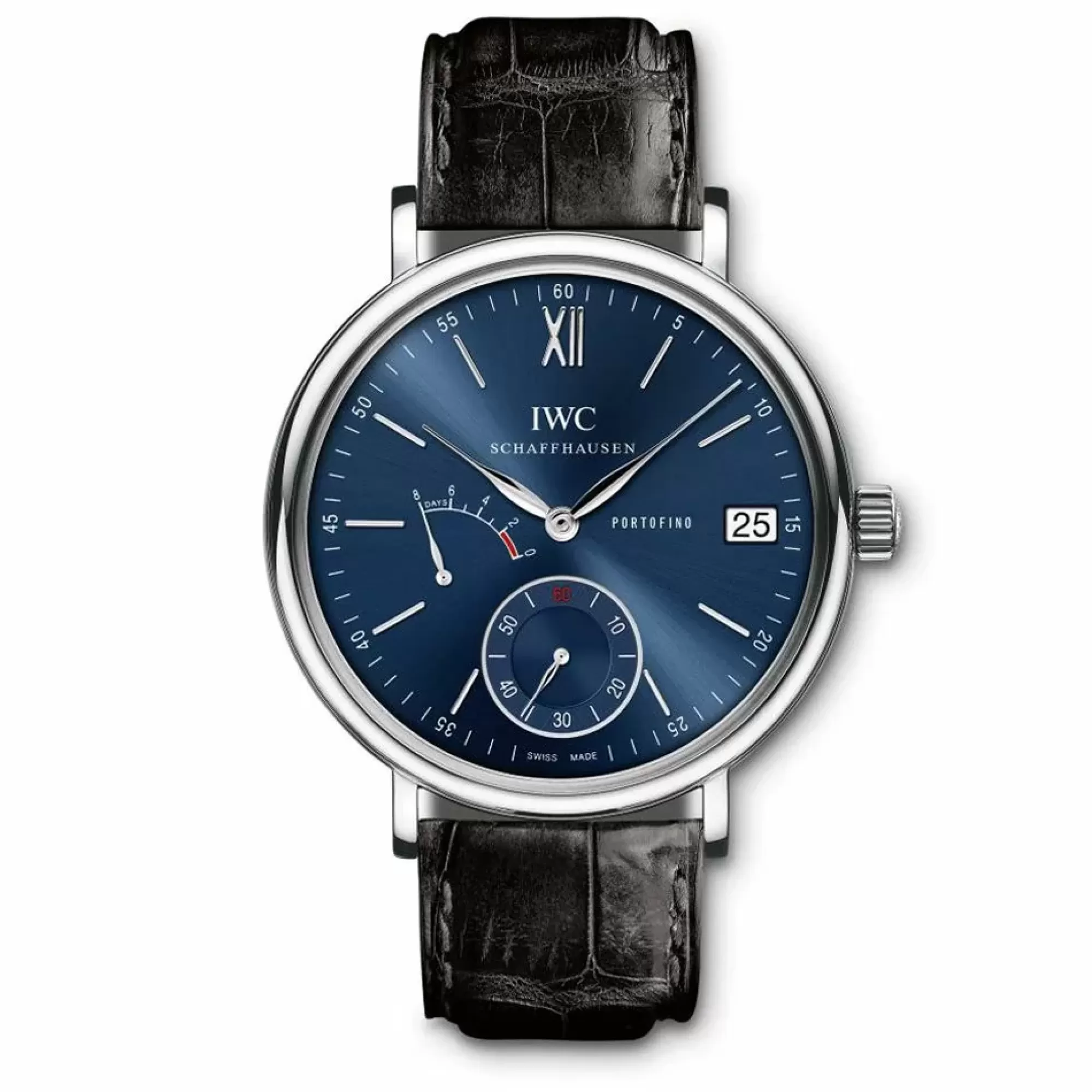 IWC Schaffhausen Portofino Hand-Wound Eight Days Blue Flash Sale