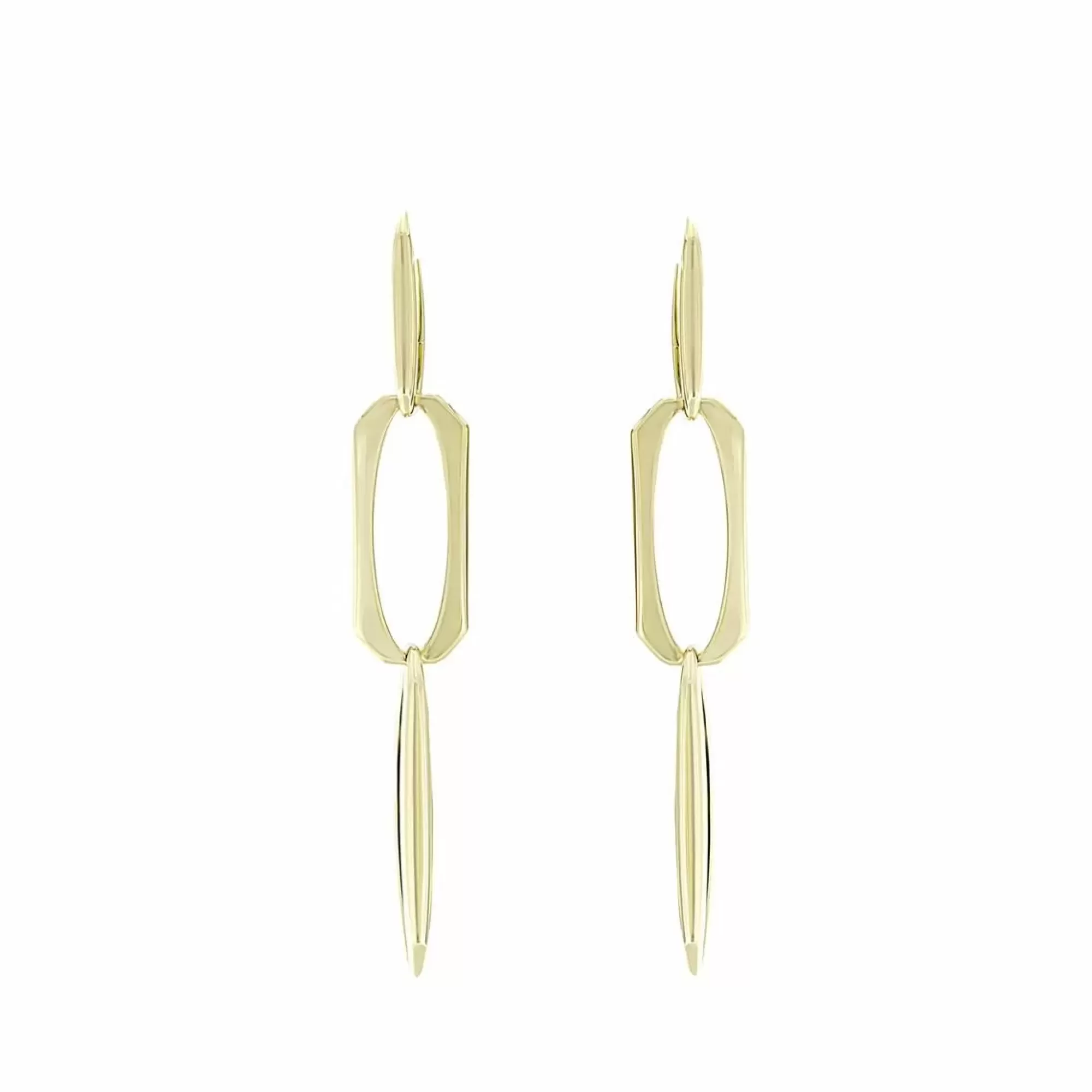 London Collection 14K Loop Metropolitan Drop Earrings Hot