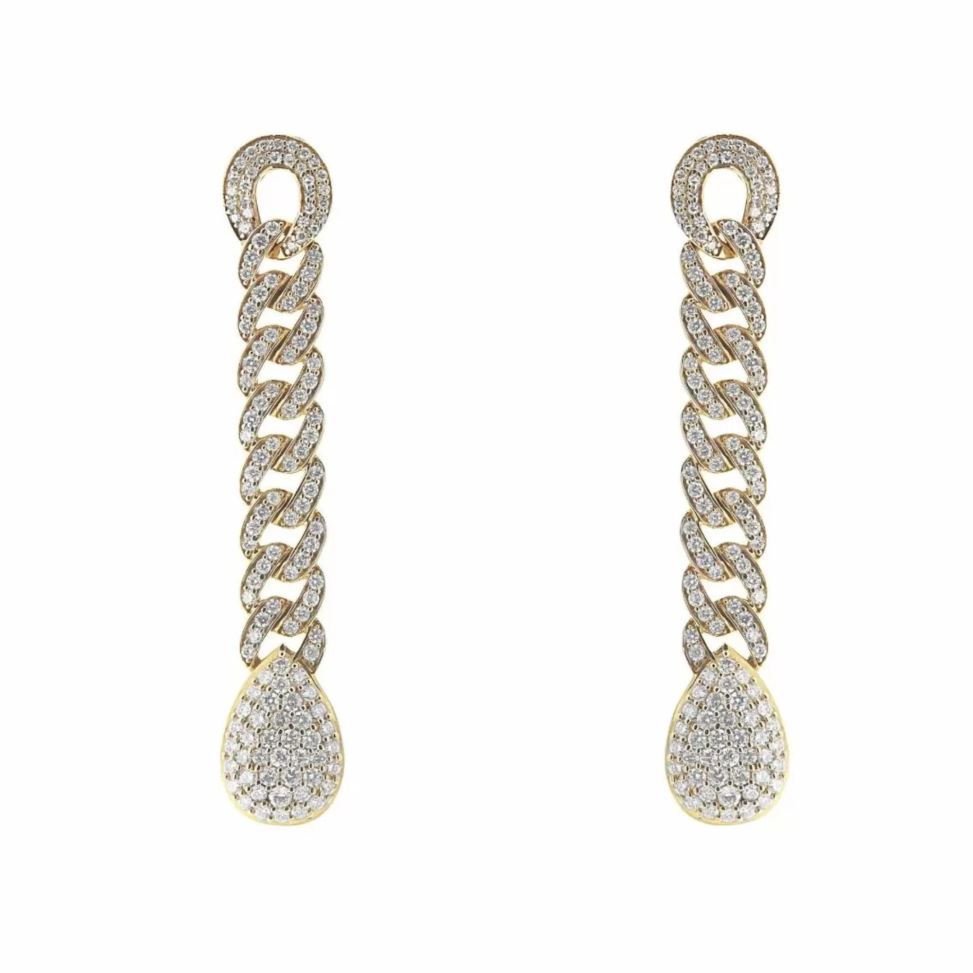 * London Collection 14K Pear Shape Diamond Drop Earring Cheap