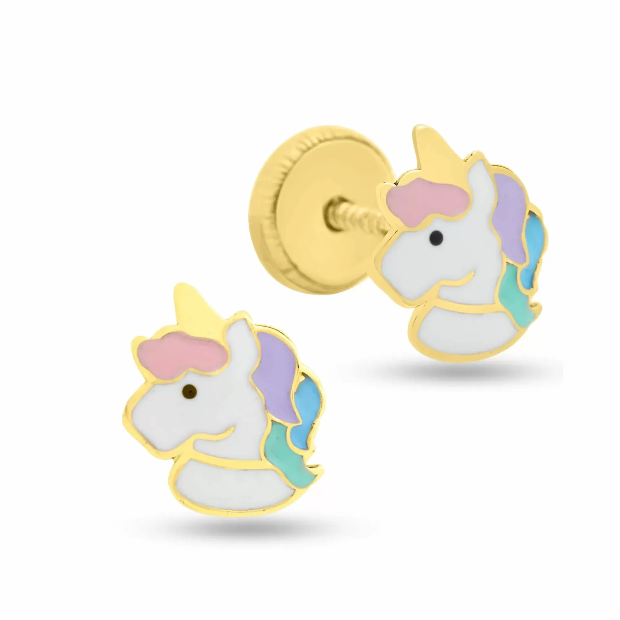 * London Collection 14K Yellow Gold Baby Unicorn Earrings Online