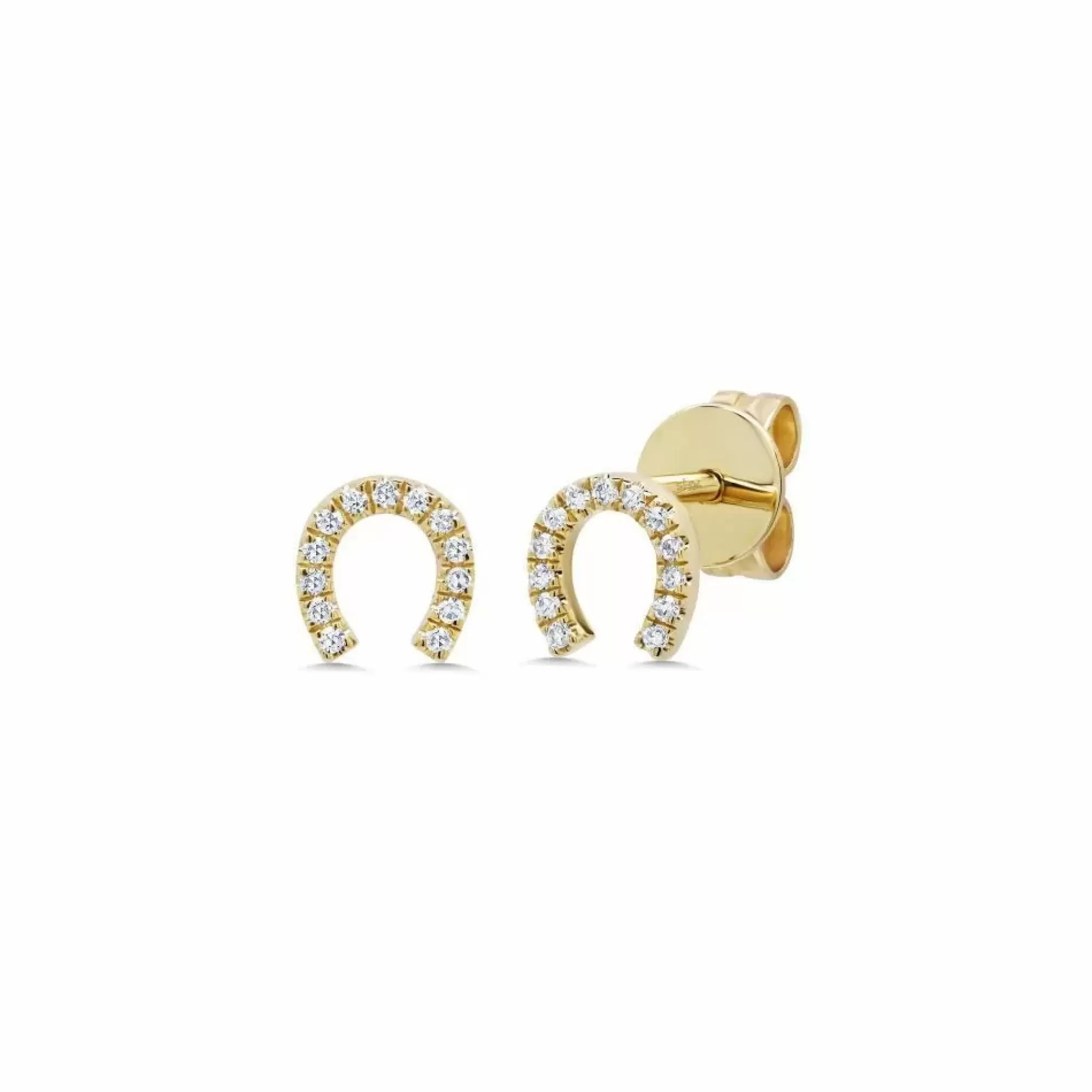 * London Collection 14K Yellow Gold Horseshoe Stud Earring Cheap