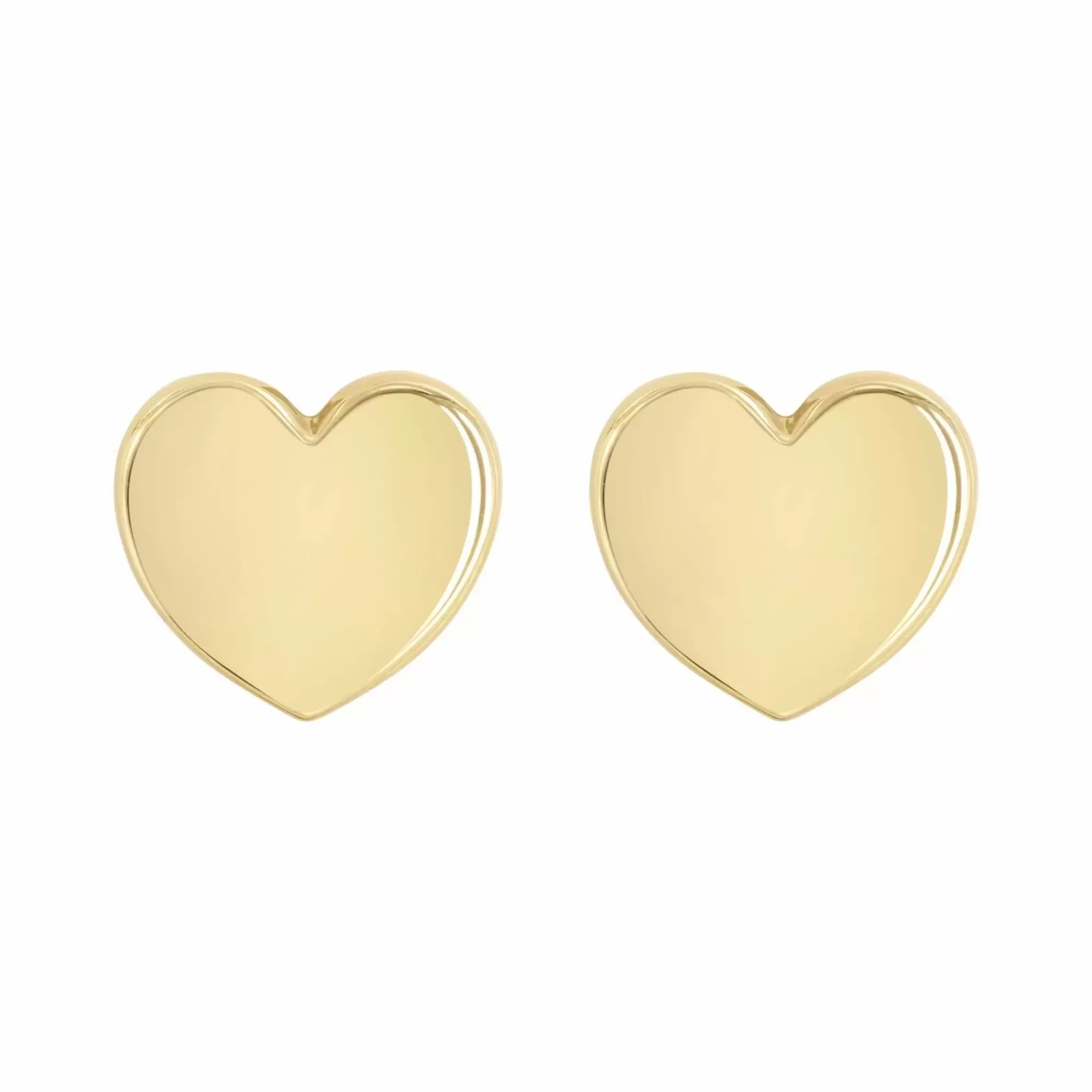 * London Collection 14K Yellow Gold Puffed Heart Stud Earrings Online