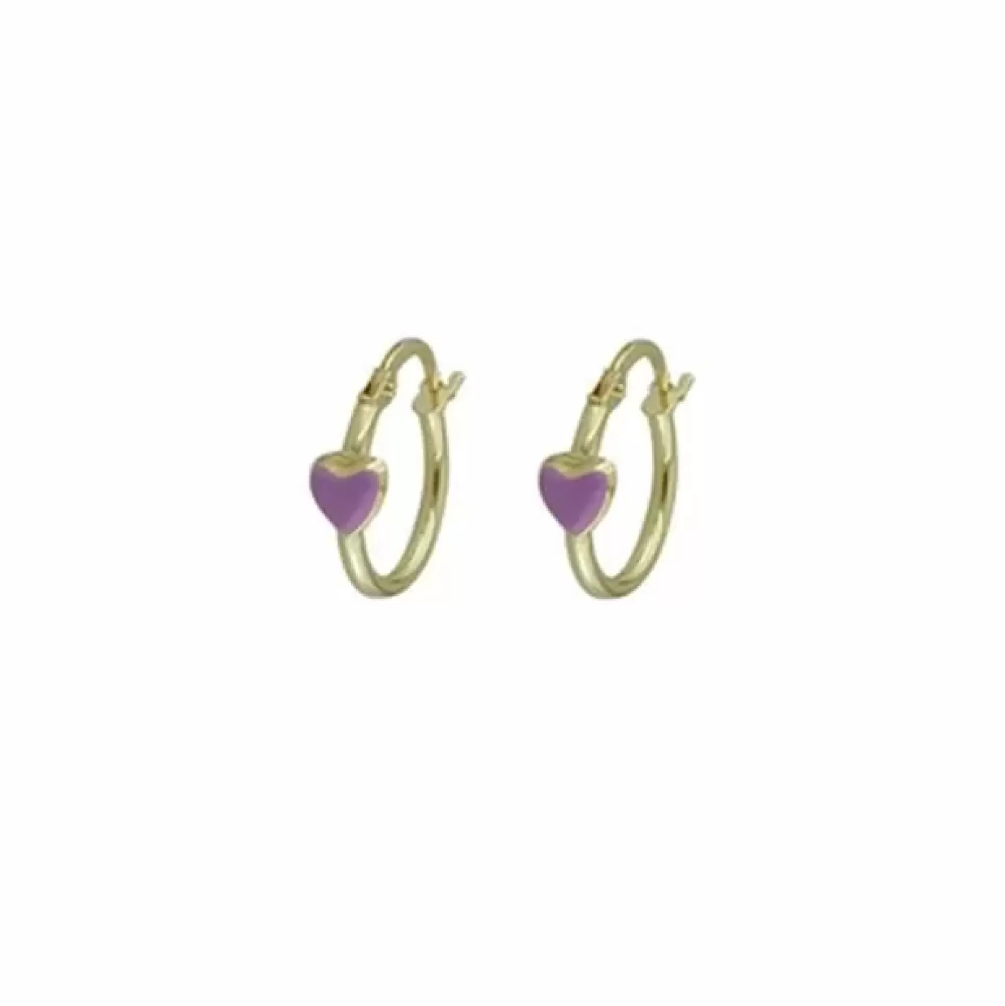 * London Collection 18K Purple Enamel Baby Hoops Best