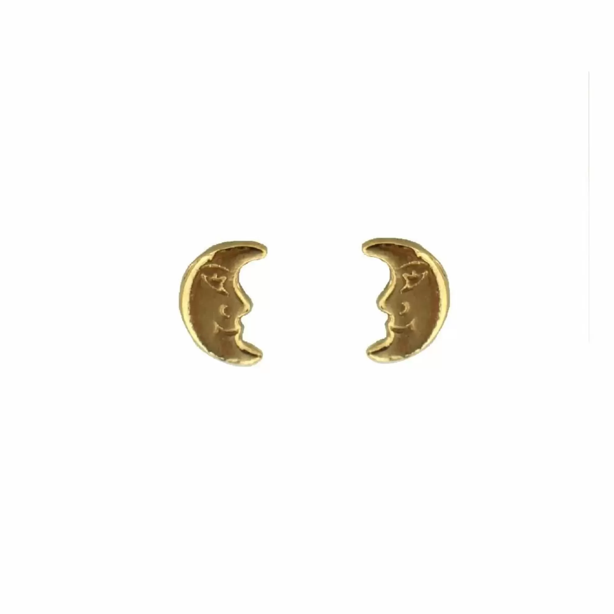 * London Collection 18K Yellow Gold Moon Stud Earrings Sale