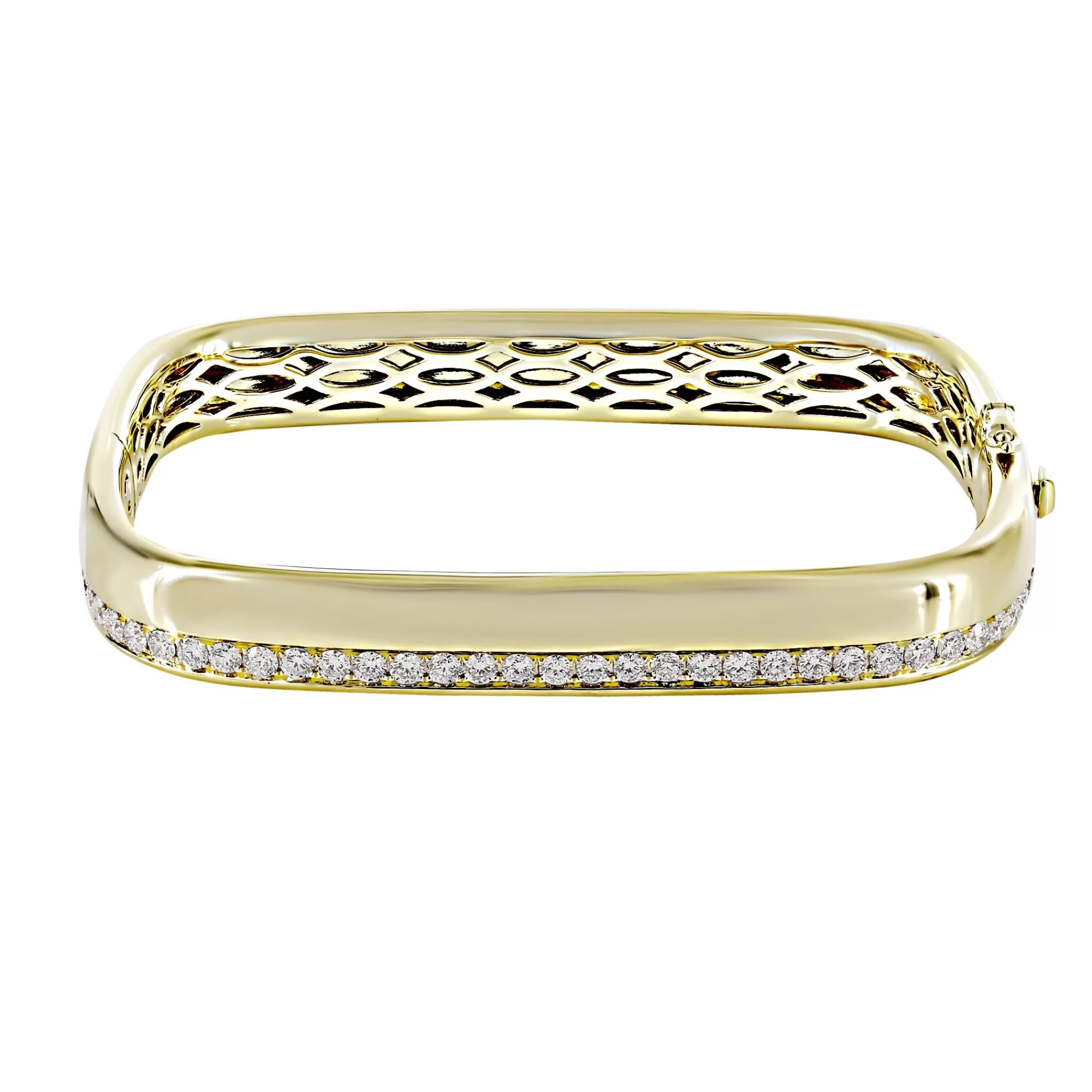 * London Collection Gold Diamond Bangle Bracelet Discount