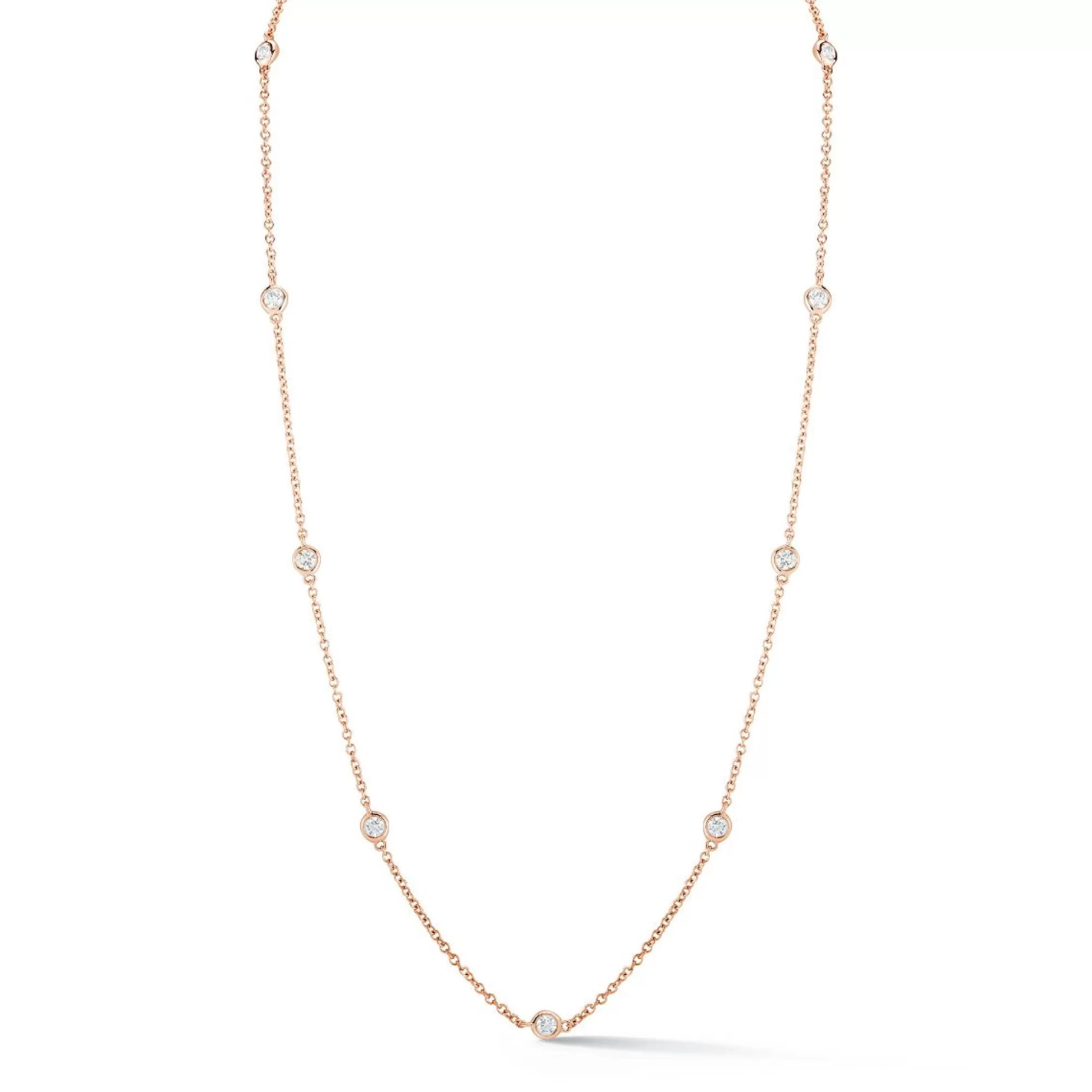 * London Collection Rose Gold 1.00 Carat Dbty Necklace 36 Inch Outlet