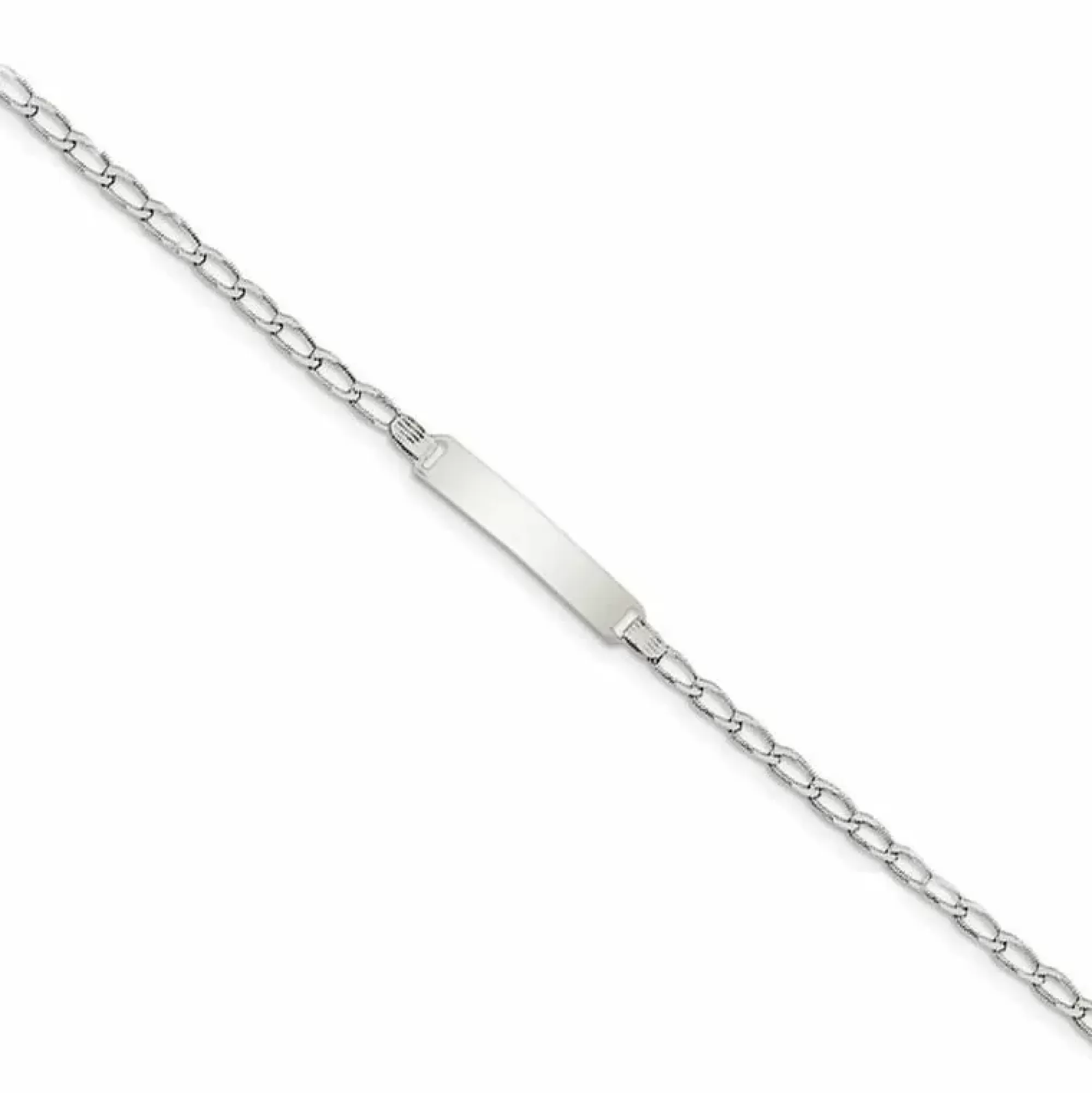 London Collection Sterling Silver Children’S I.D. Bracelet New