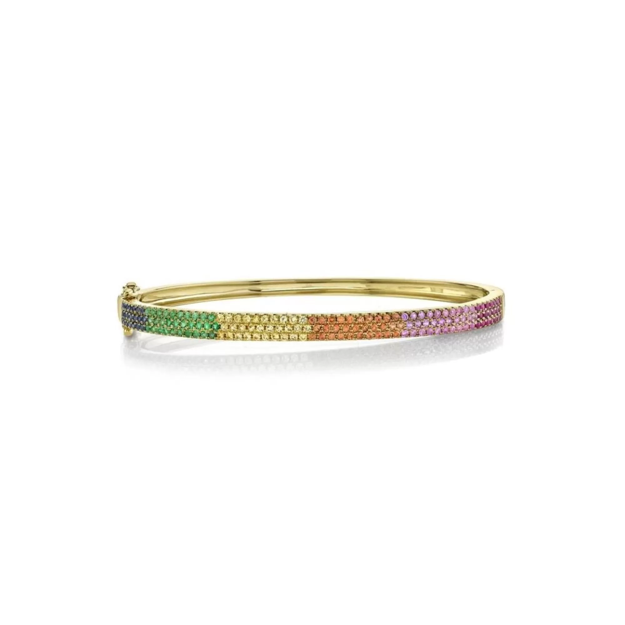 * London Collection Yellow Gold Multi Stone Rainbow Bracelet Online