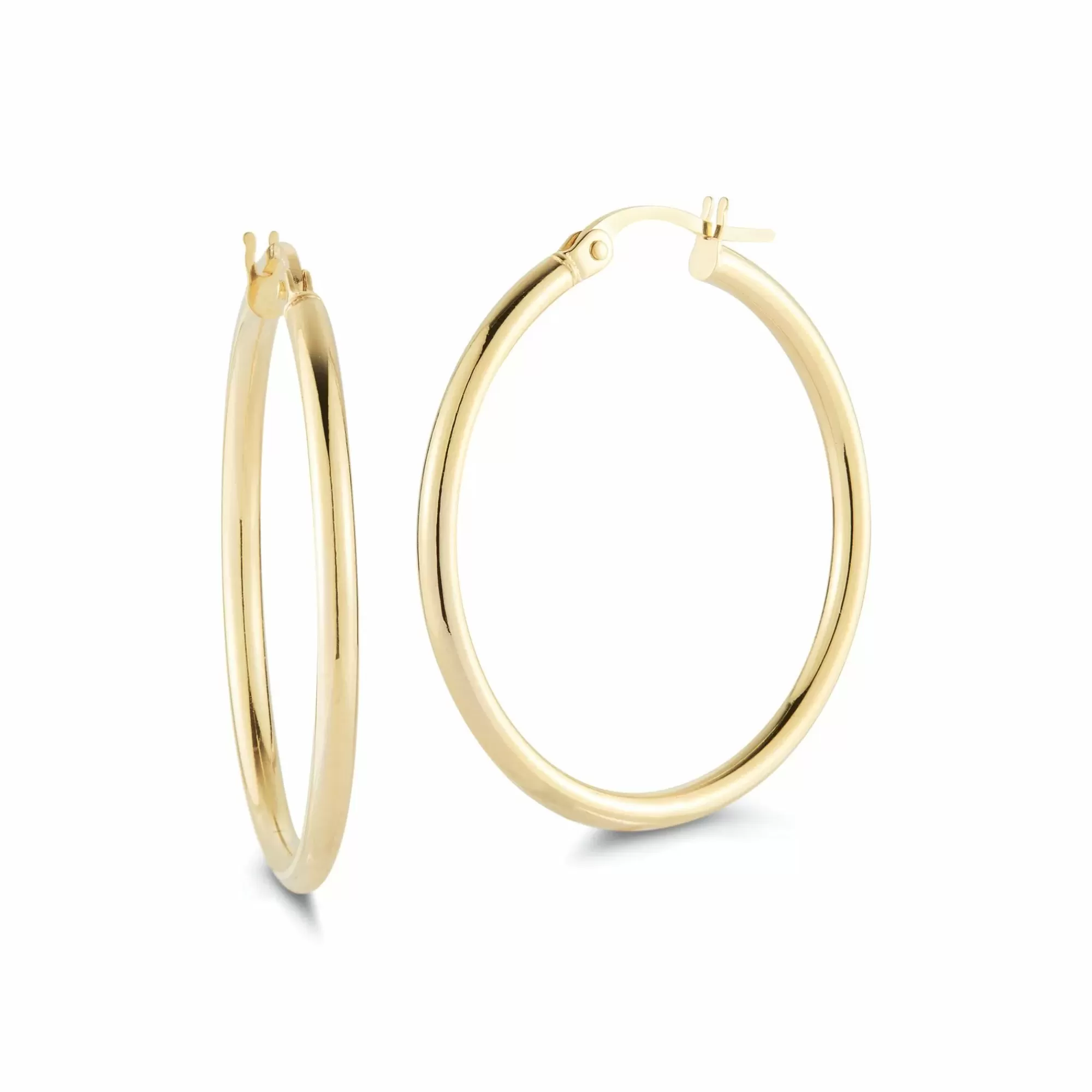 * London Collection Yellow Gold Small Polished Hoop Earrings Store