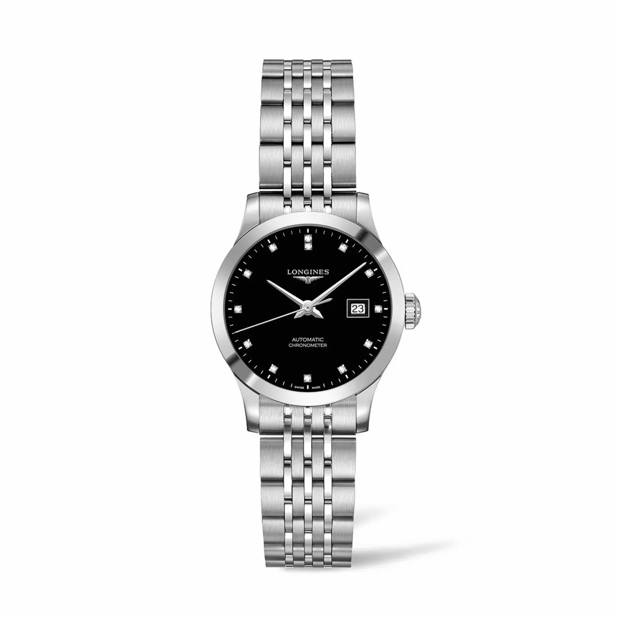 Longines Record Stainless Steel 30Mm Diamond Automatic Store