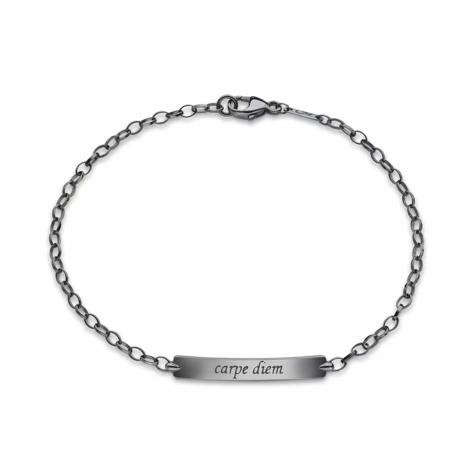 Monica Rich Kosann Sterling Silver Carpe Diem Petite Poesy Bracelet Discount