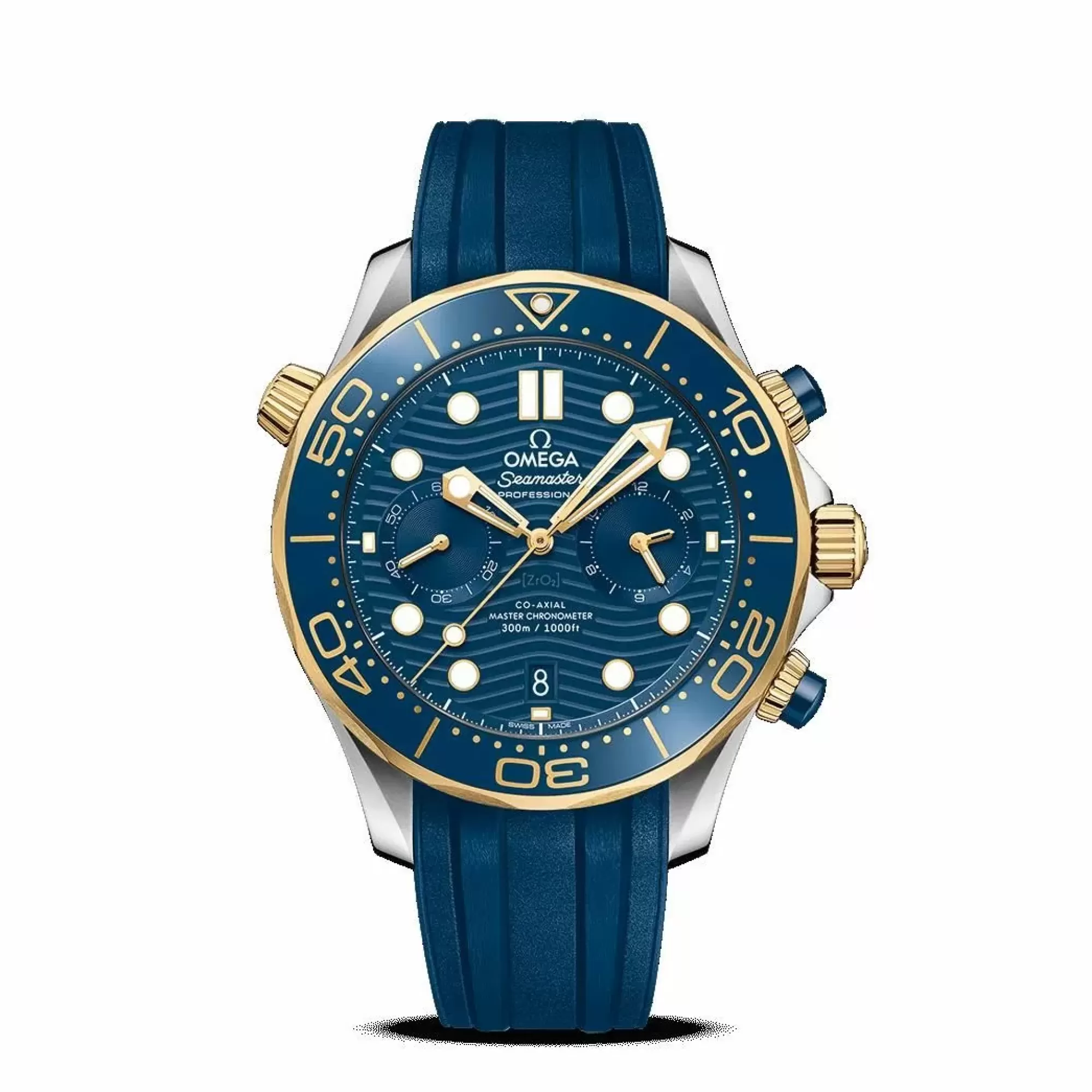 Omega Seamaster Diver 300M 44Mm Steel And Yellow Gold Chronometer Chronograph New