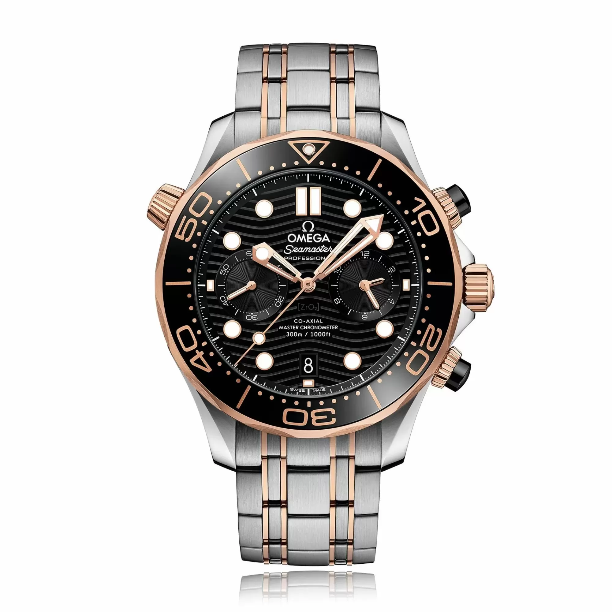 Omega Seamaster Diver 300M Stainless Steel And 18K Sedna Gold 44Mm Automatic Cheap