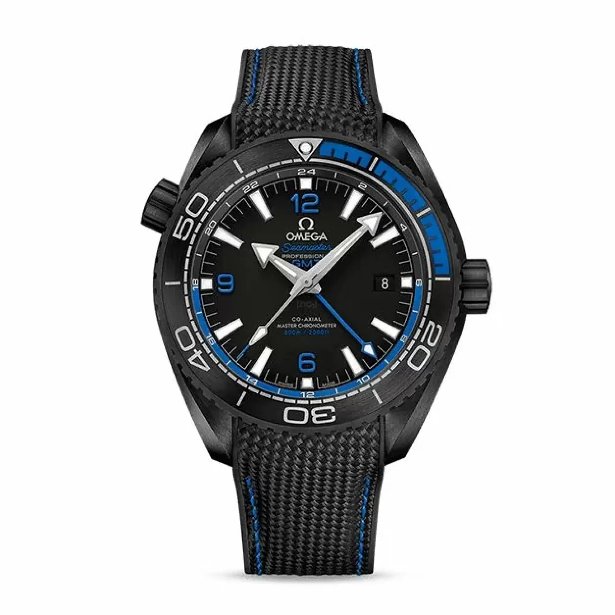 Omega Seamaster Planet Ocean 600M Co-Axial Master Chronometer Gmt 45.5 Mm Deep Black New