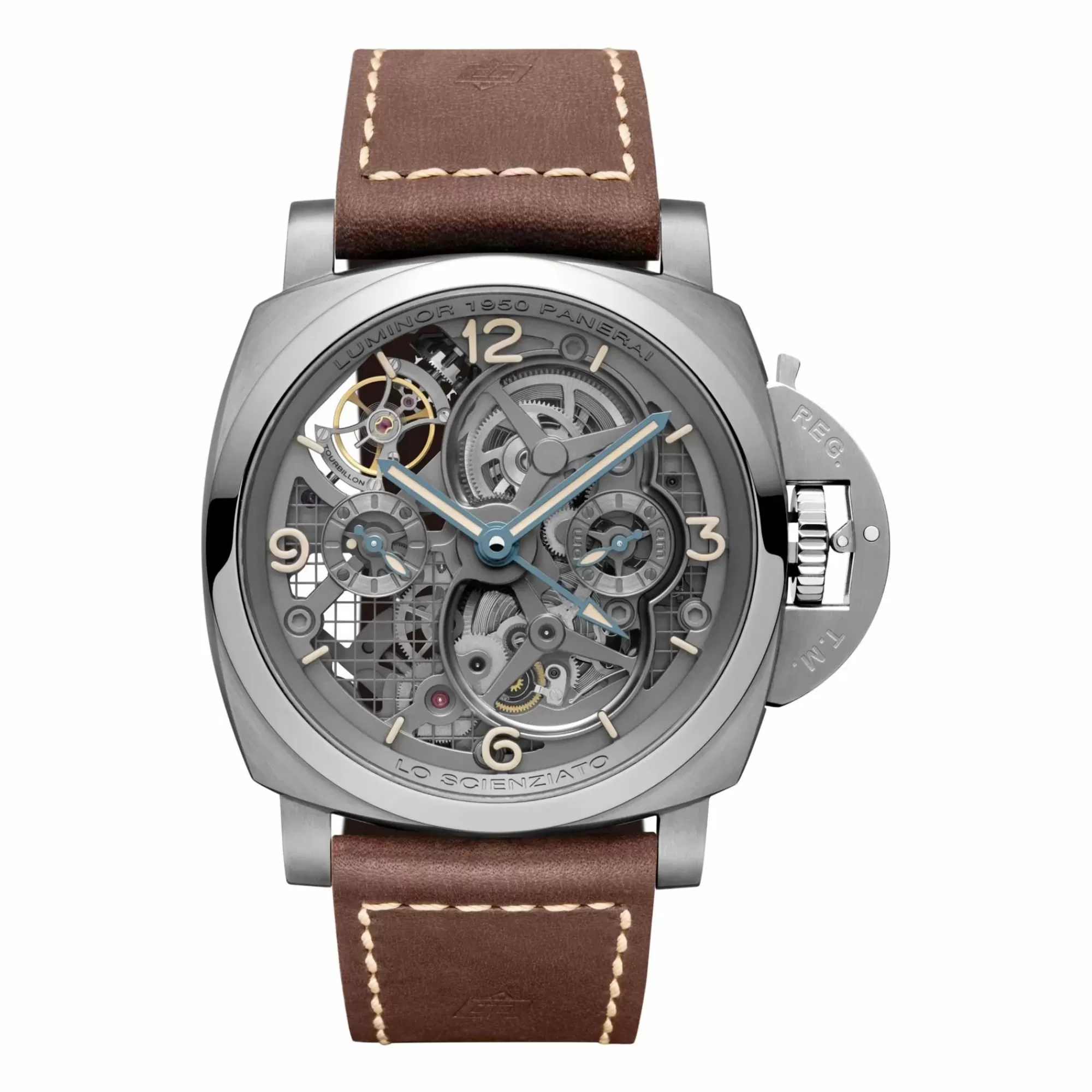 Panerai Lo Scienziato Luminor 1950 Tourbillon Gmt Titanio 47Mm Store
