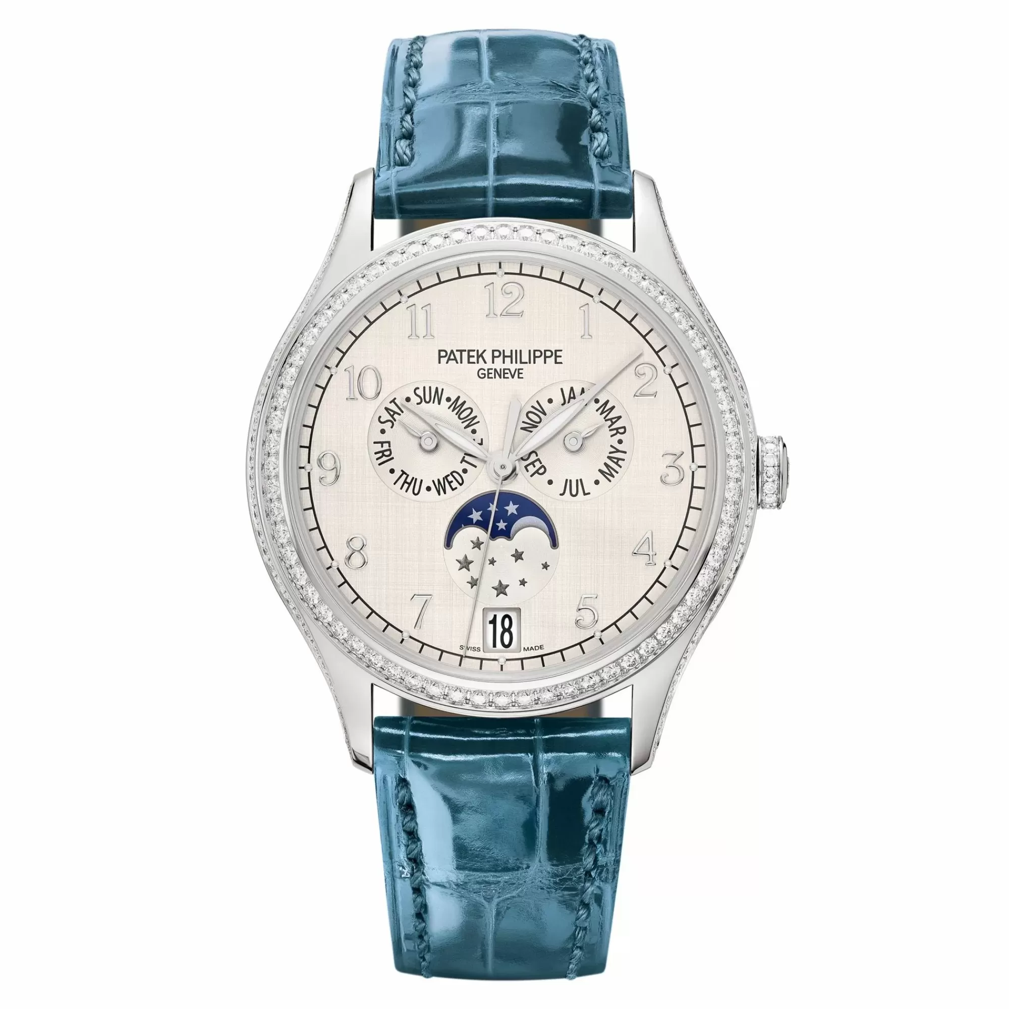 Patek Philippe 18K White Gold Annual Calendar And Moonphase 4947G-010 Shop