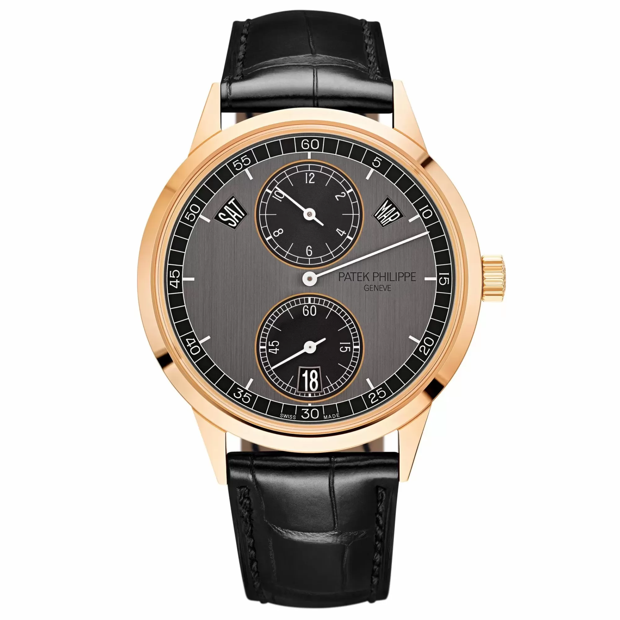 Patek Philippe Complications 18K Rose Gold Annual Calendar Graphite 5235/50R-001 Clearance