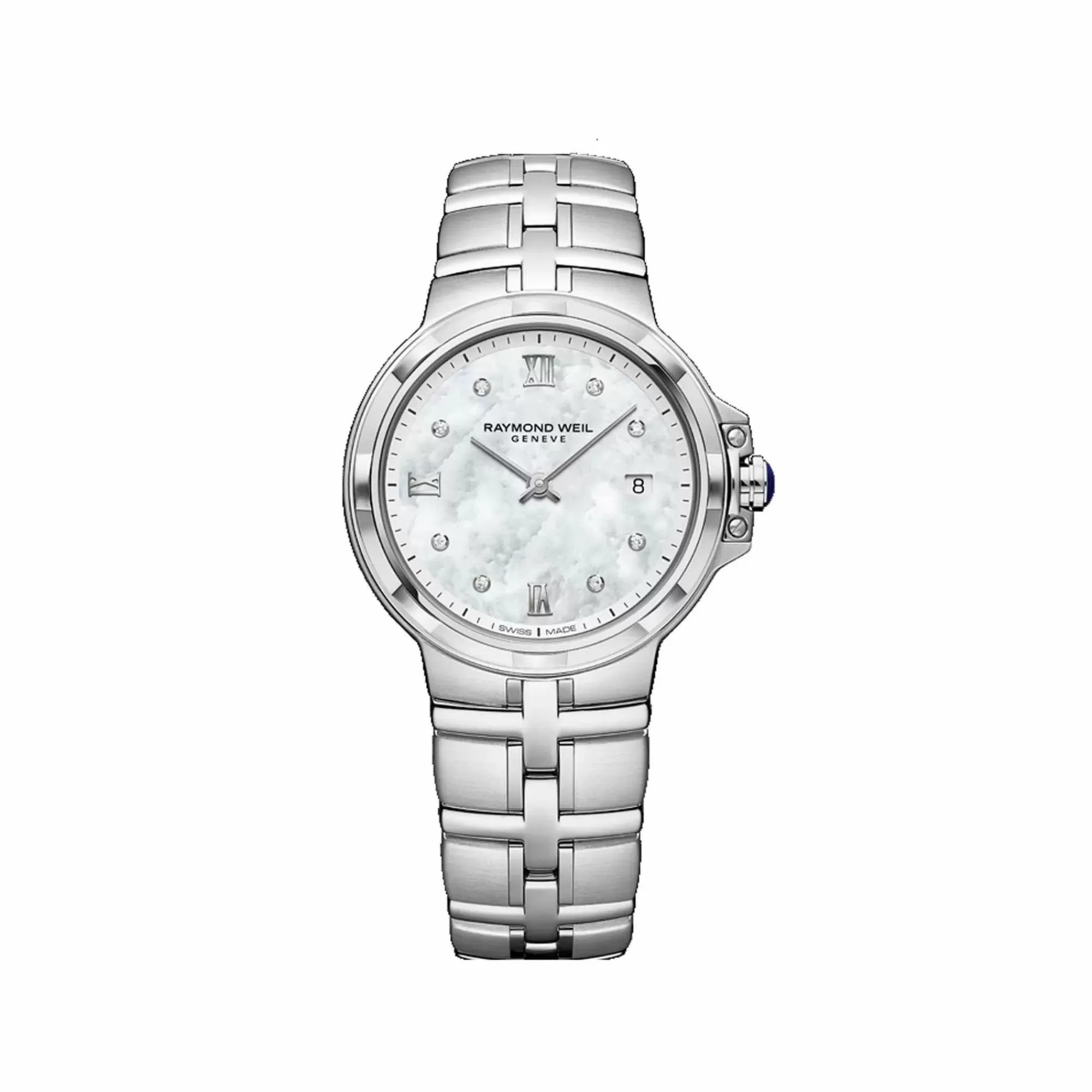 Raymond Weil Parsifal Diamond Silver Mother Of Pearl Cheap