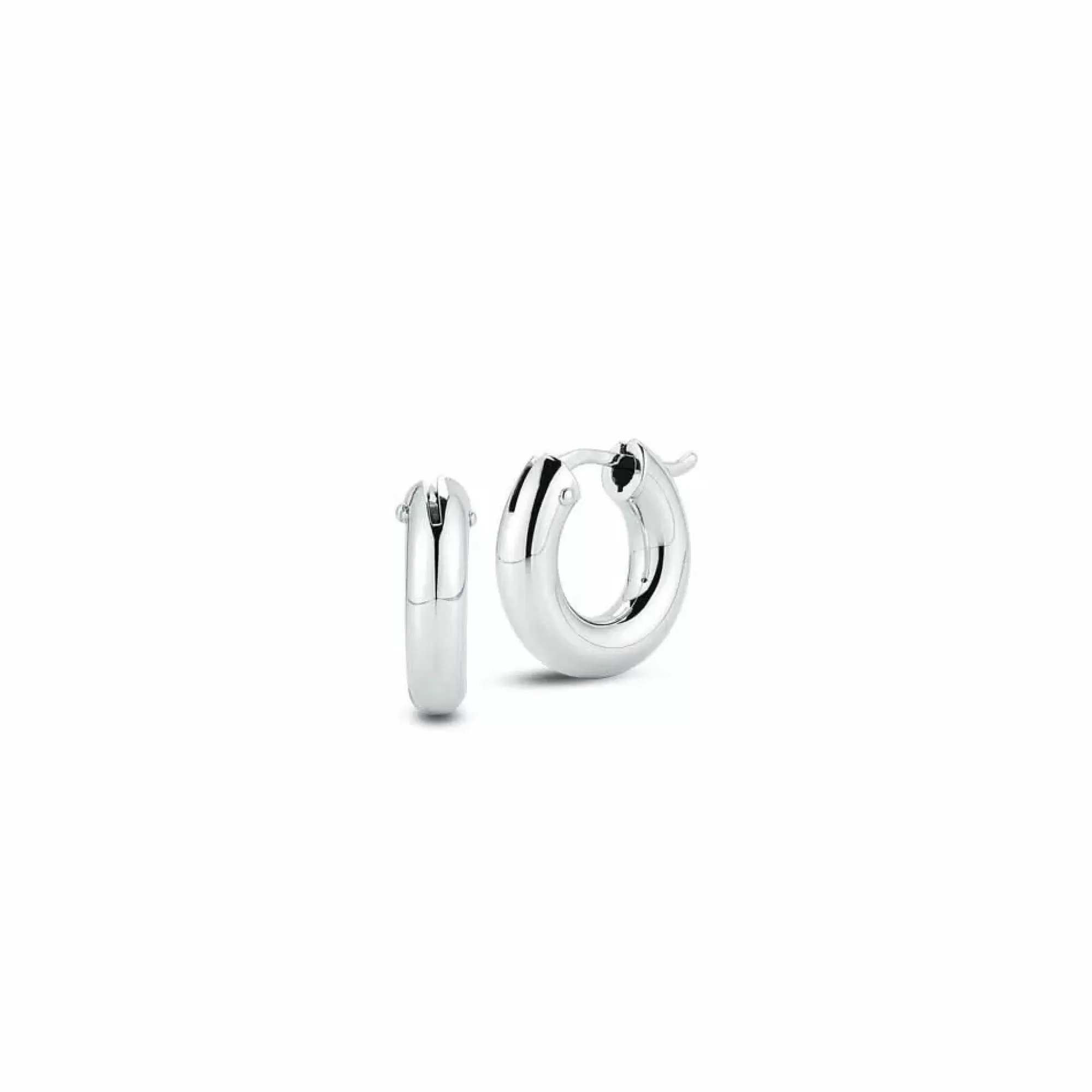 Roberto Coin 18K White Gold Perfect Hoop Earrings Store