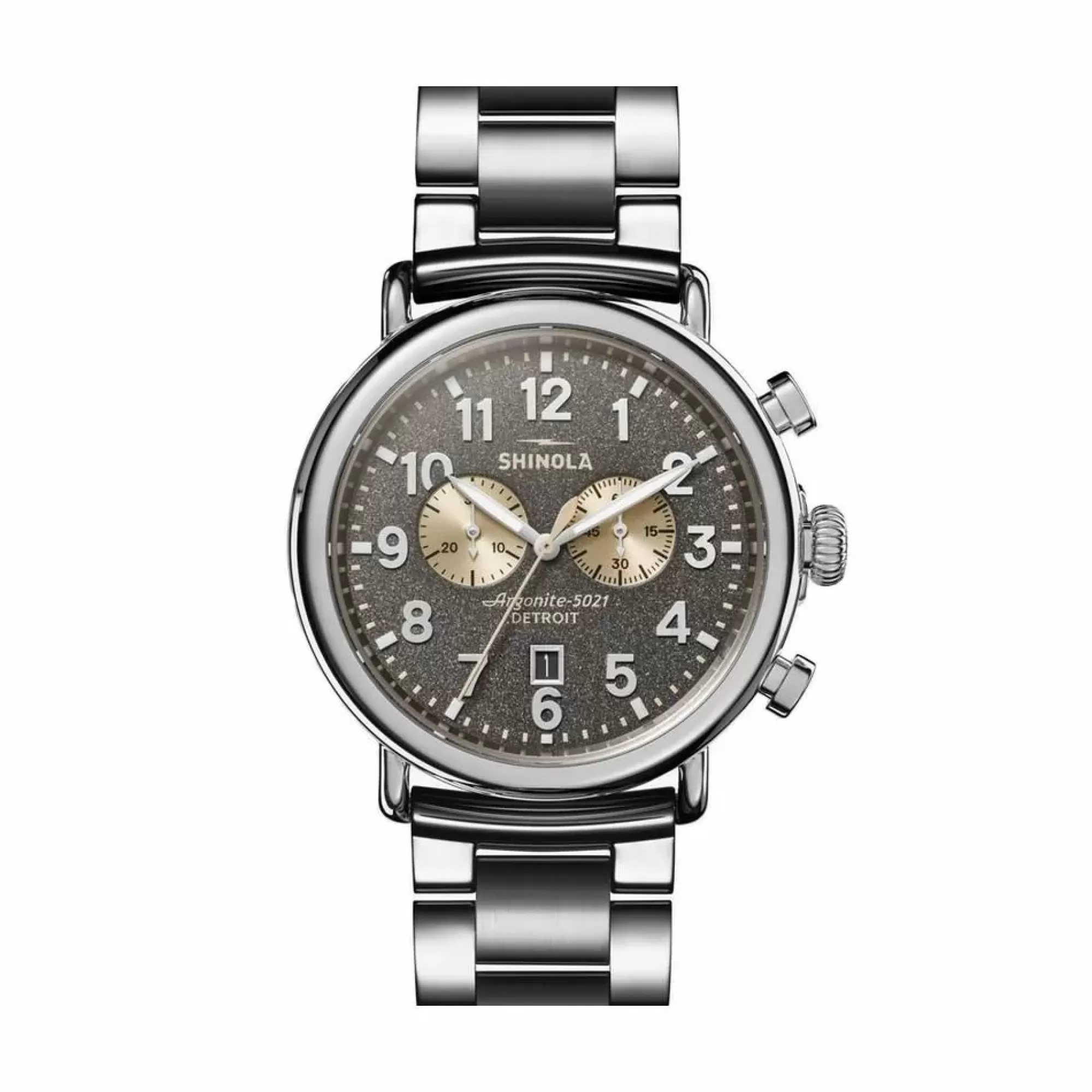 Shinola Runwell Chronograph 47Mm Quartz Gray Bracelet Outlet