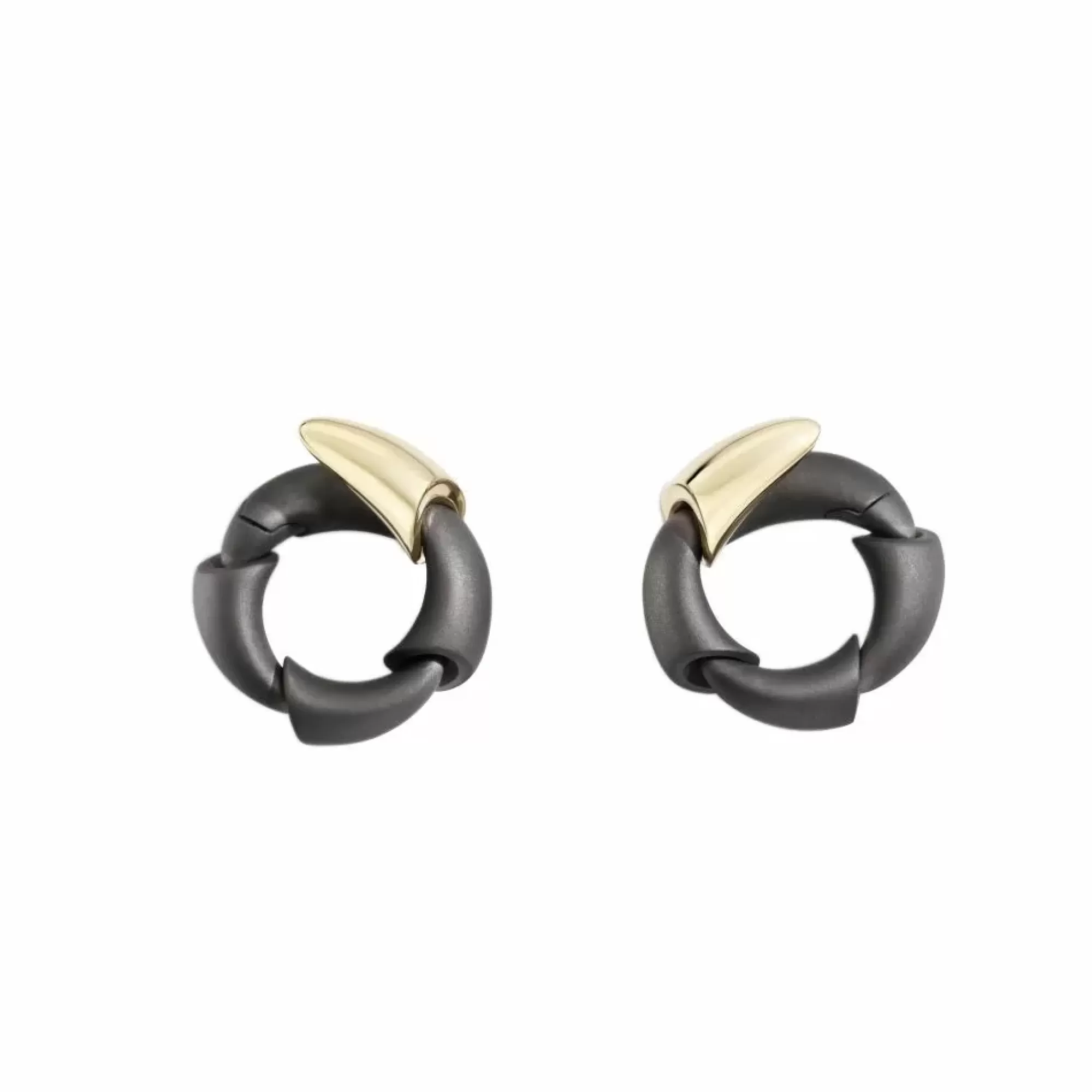 Vhernier Calla Titanium 18K Rose Gold Earclips Outlet