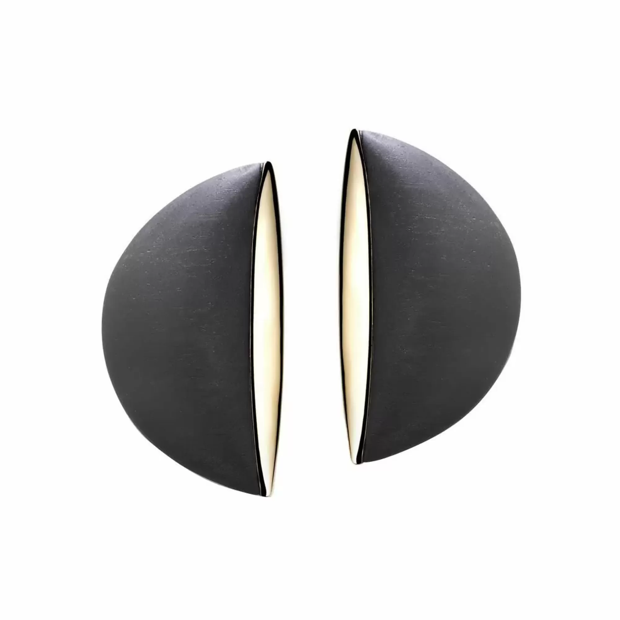 Vhernier Eclisse 18K Rose Gold And Jet Clip Earrings Outlet